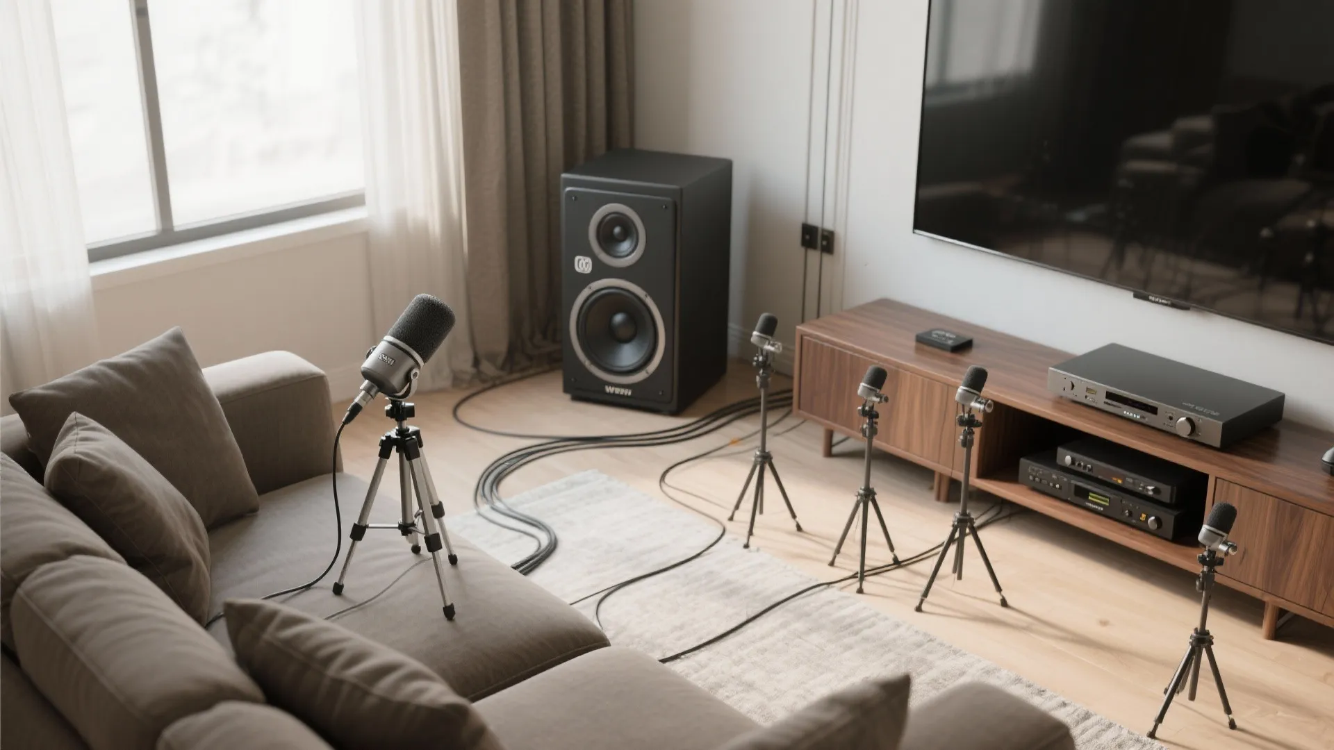 Smart room correction and bass management