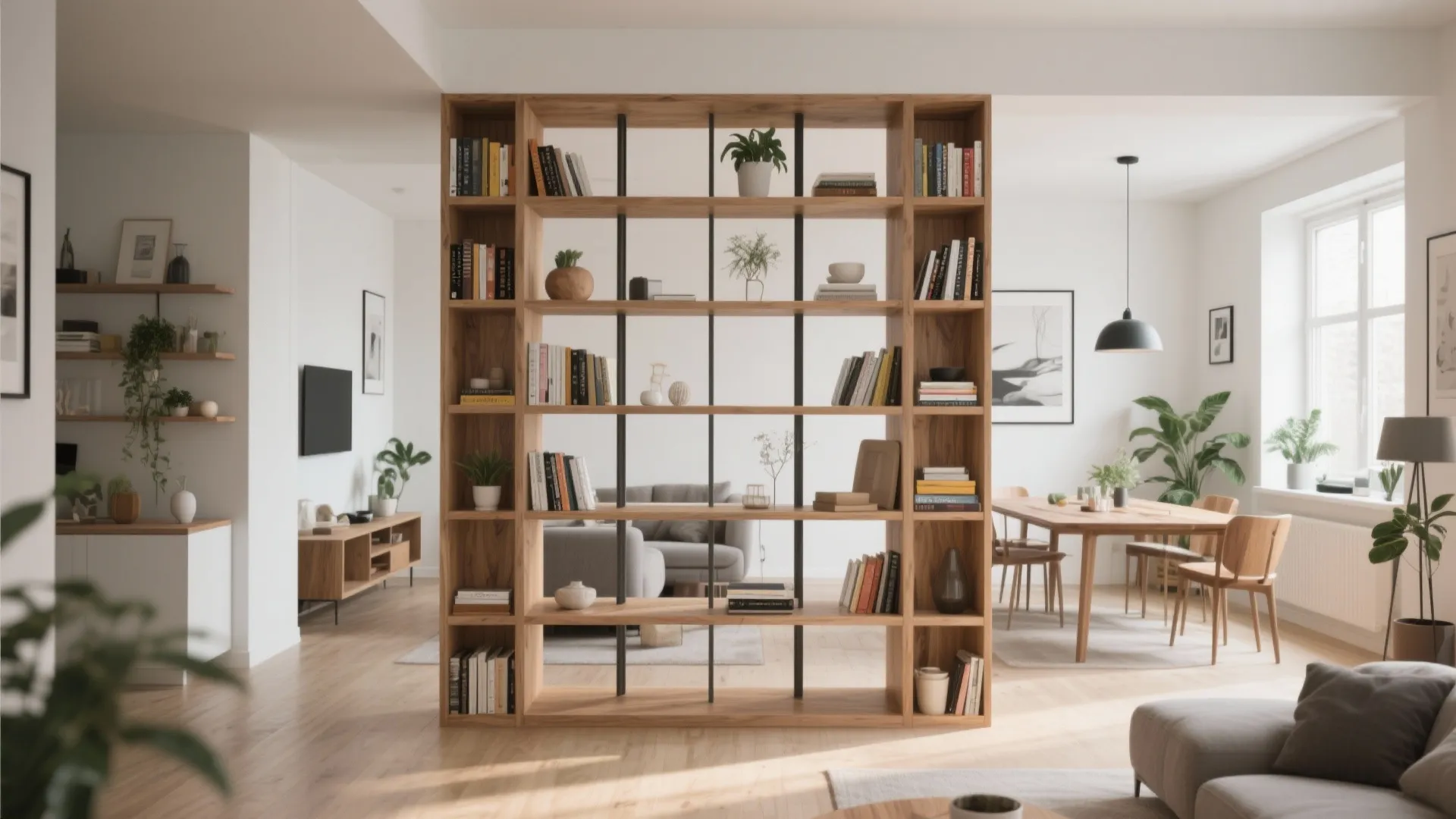 Room Divider with Storage