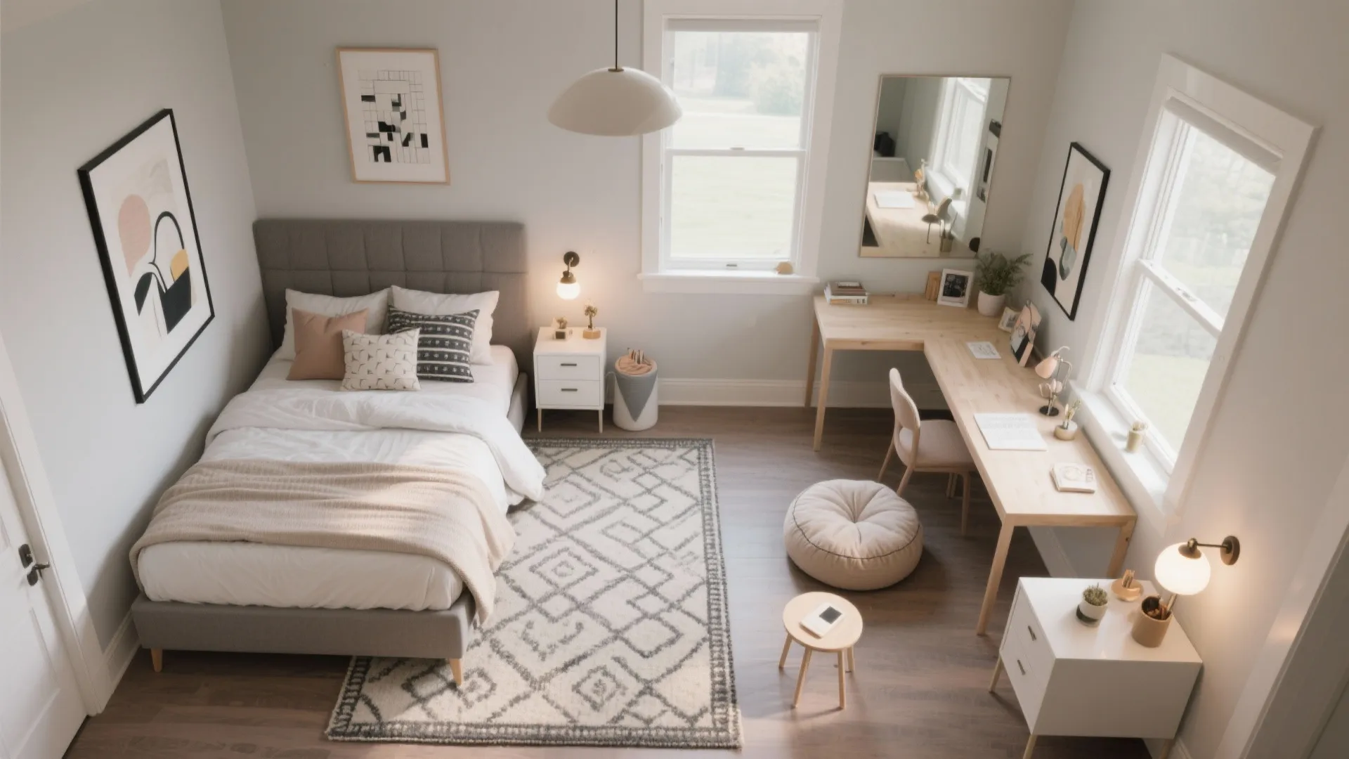 5) Zones That Feel Grown—Even in One Room