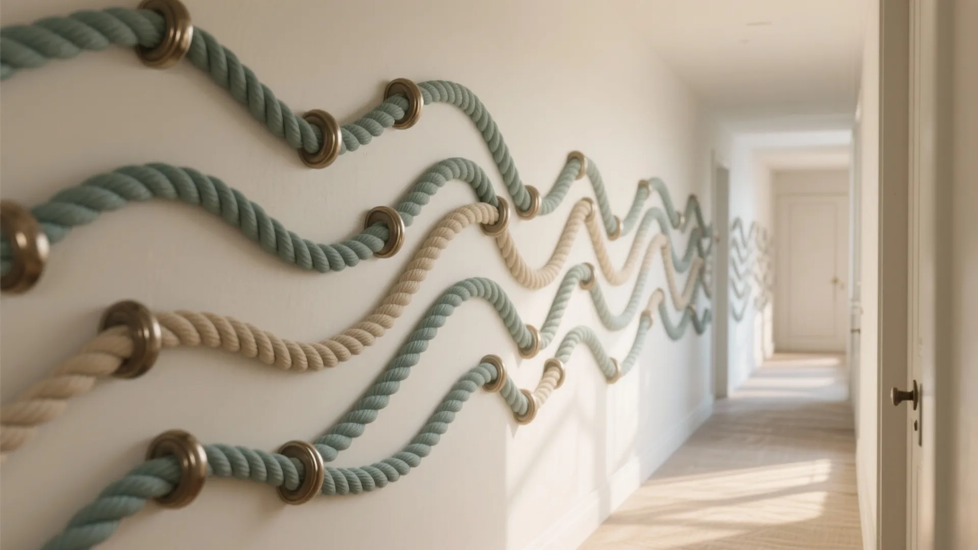 Nautical Rope Herringbone (or Wave) Pattern