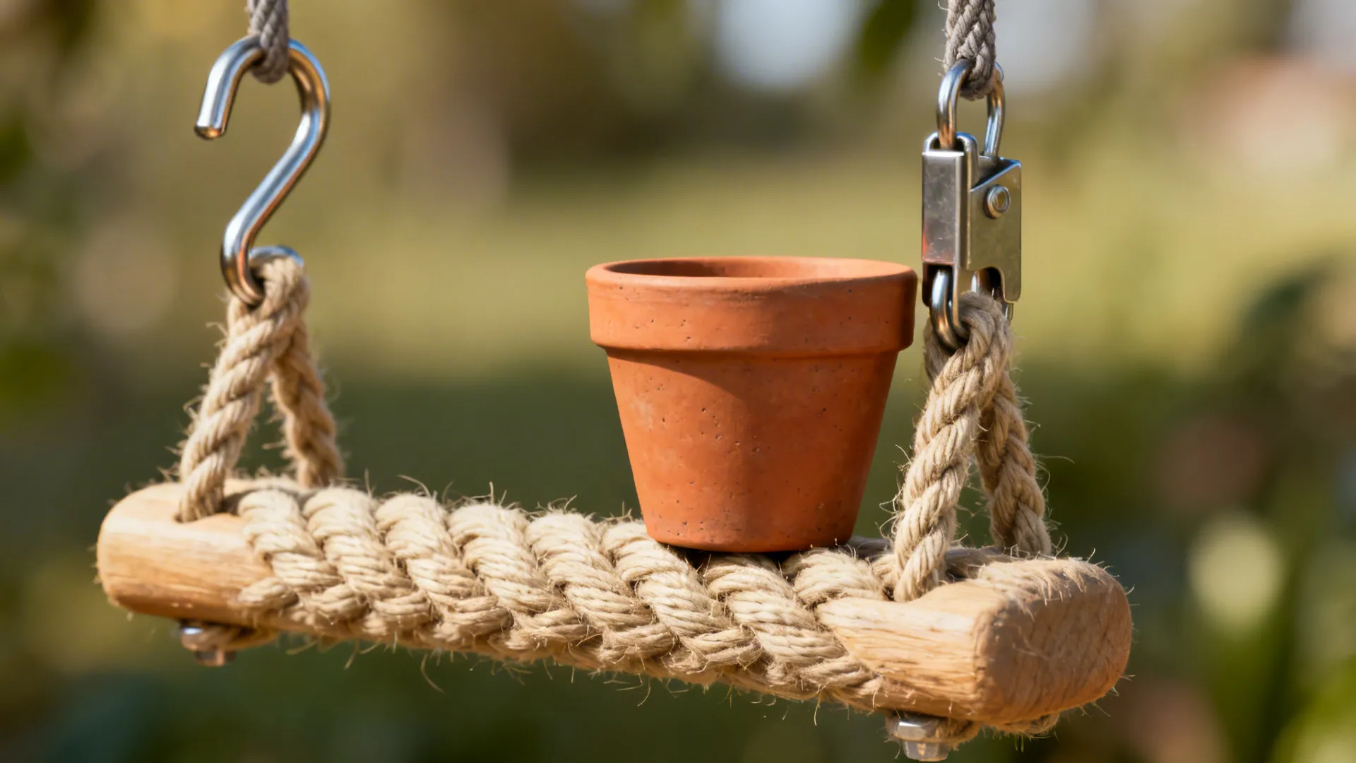 Boho Rope Ladder with Terracotta Minis