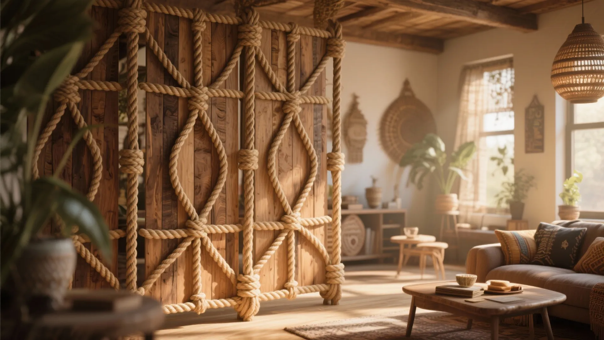 Tip 7: Rope and Wood Frame