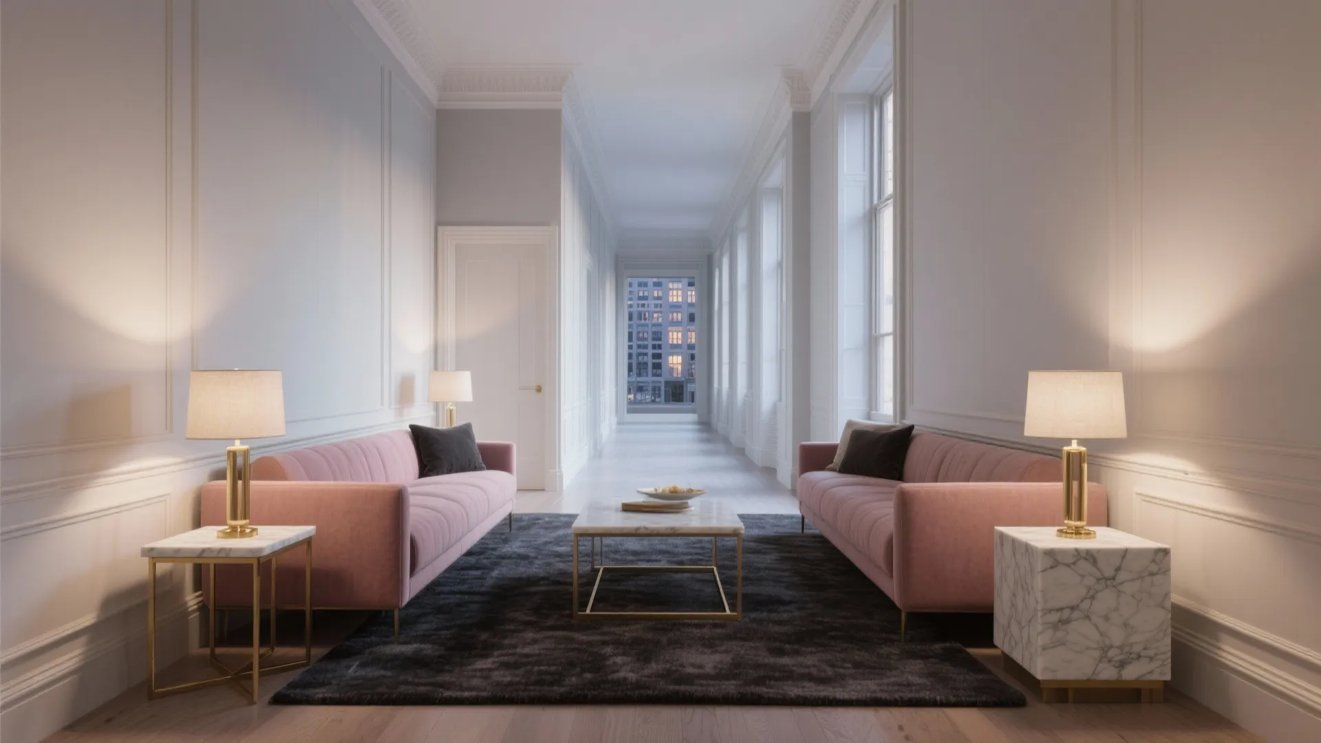 Dusty Rose + Charcoal + Brass: Grown‑Up Glam for Living Rooms