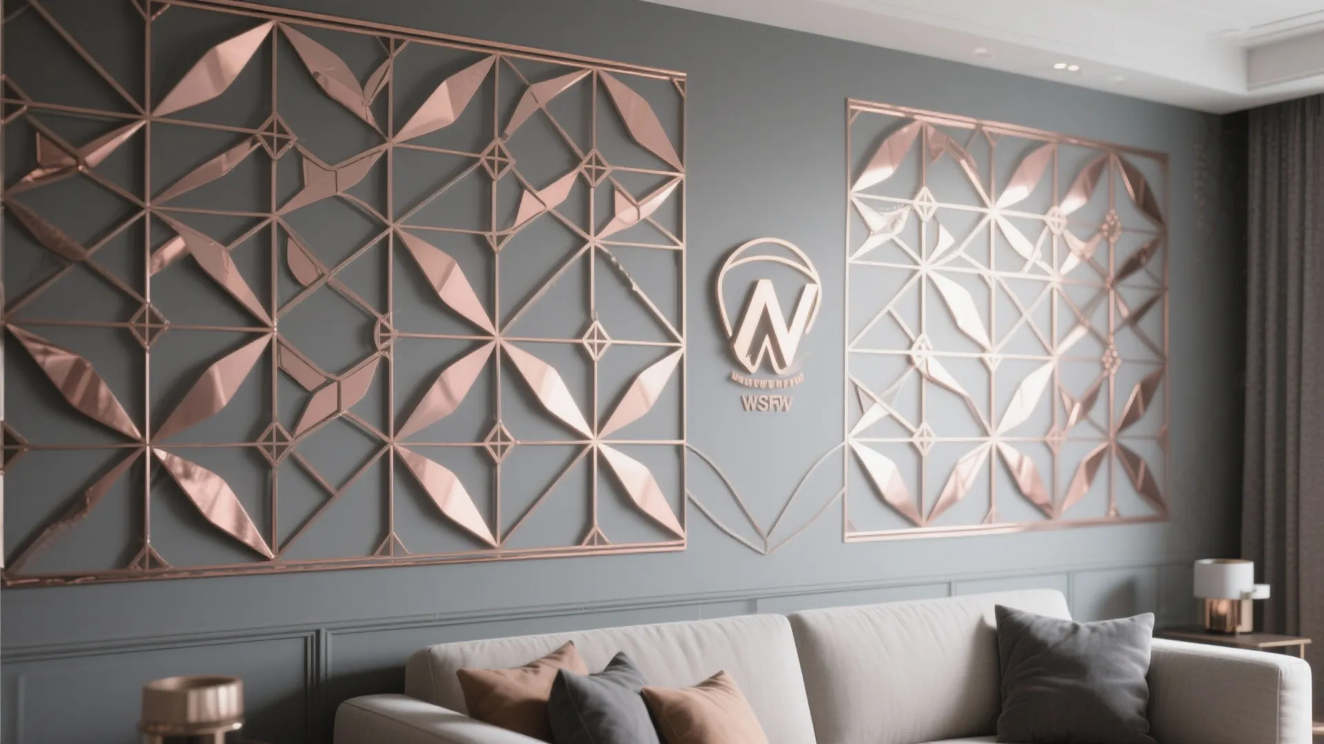 1. Metallic Accent Wall