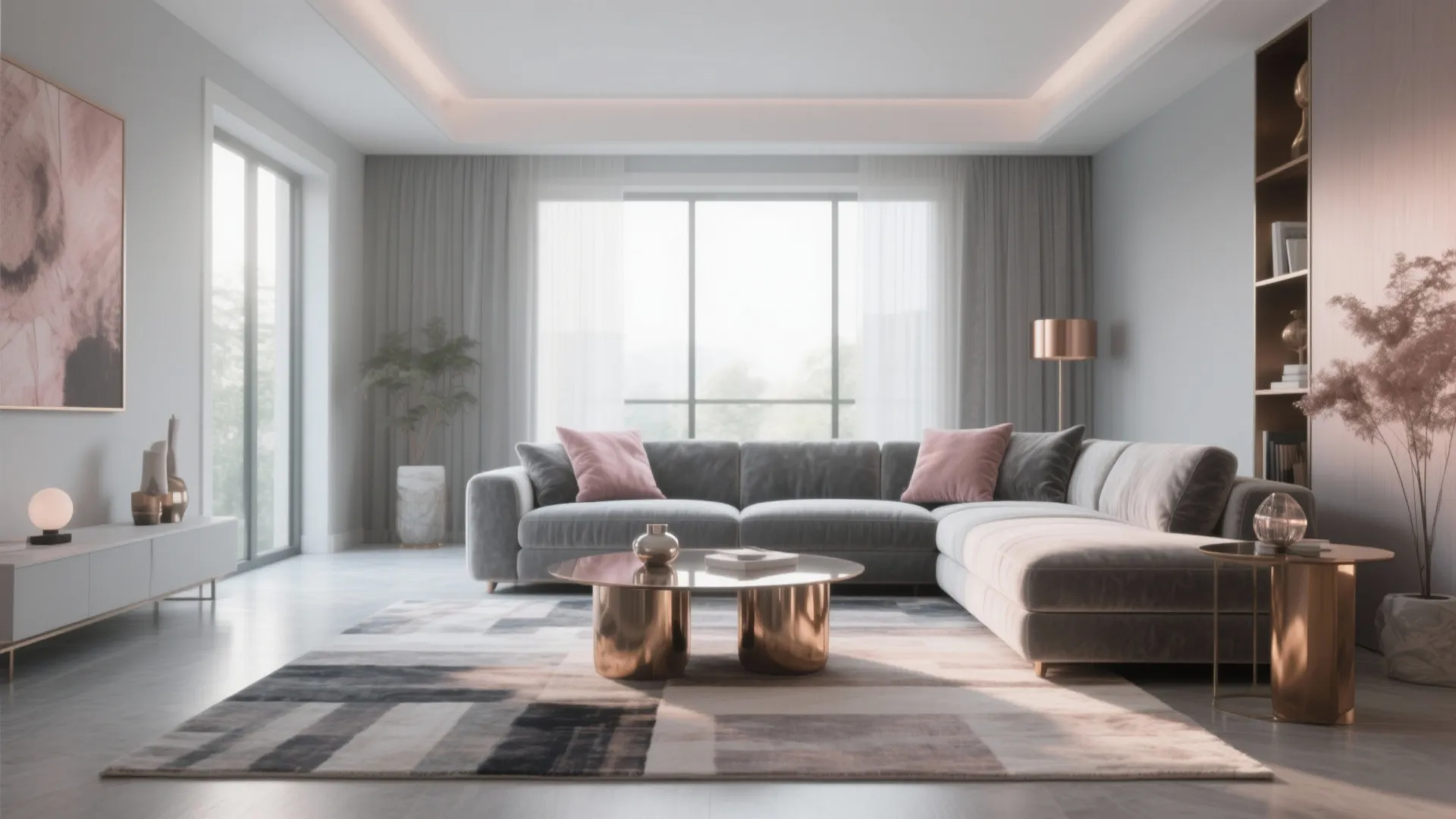 Rose Gold and Grey Living Room Ideas: Creative Ways to Incorporate Rose Gold and Grey in Your Space