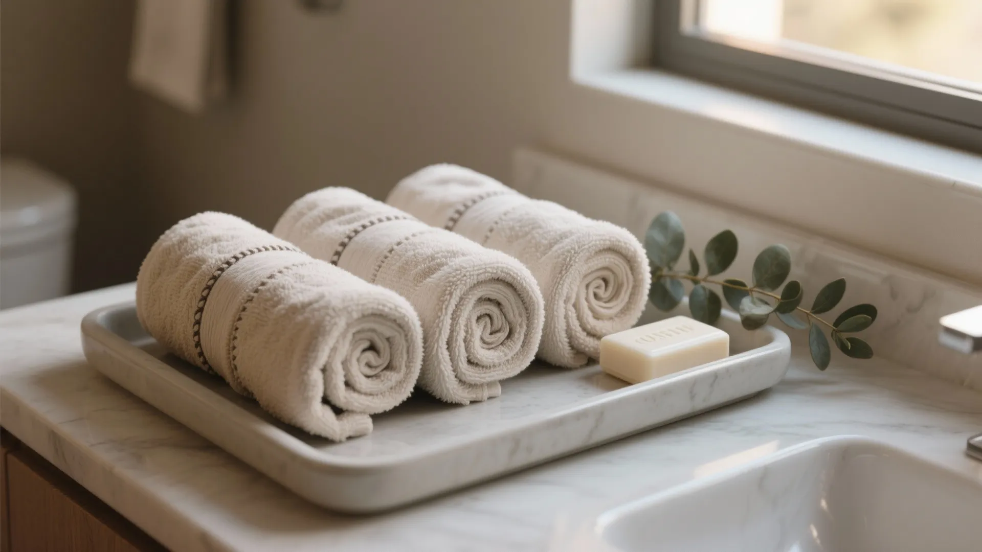 1. Rose Roll Towel Fold
