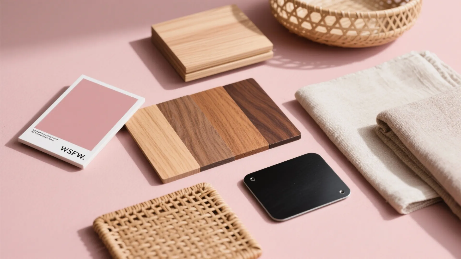 Dusty Rose + Warm Wood Tones