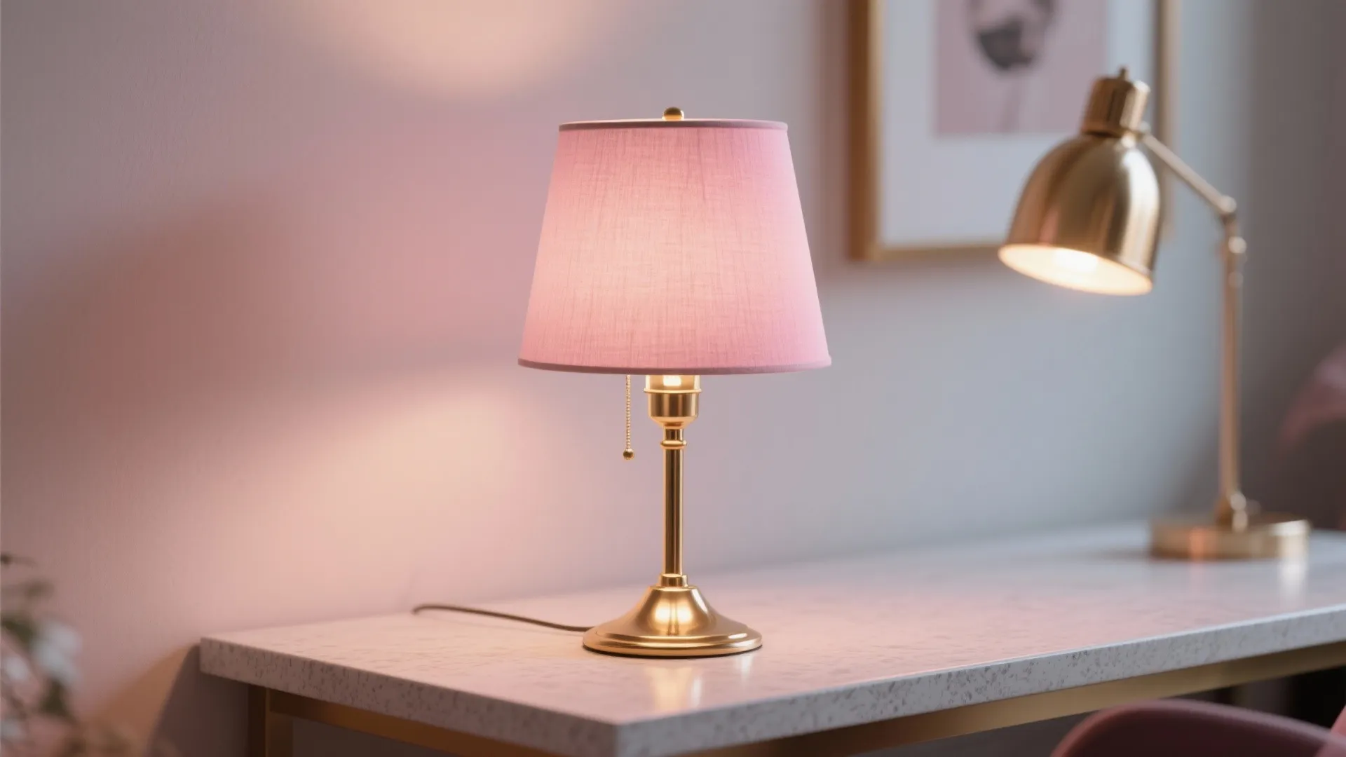 Rosy Lighting and Metals: Shine Without Overwhelm