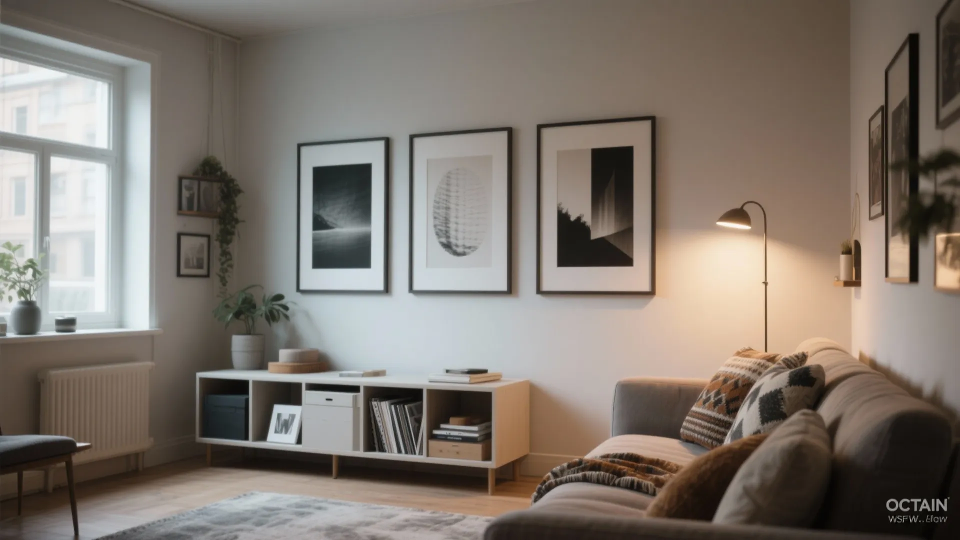 5. Rotating Gallery for Small Living Rooms