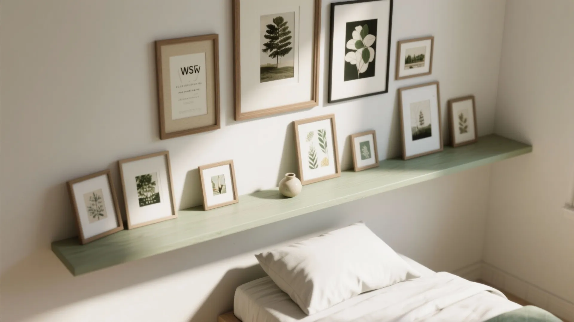 5. A Rotating Mini-Curation on a Slim Ledge