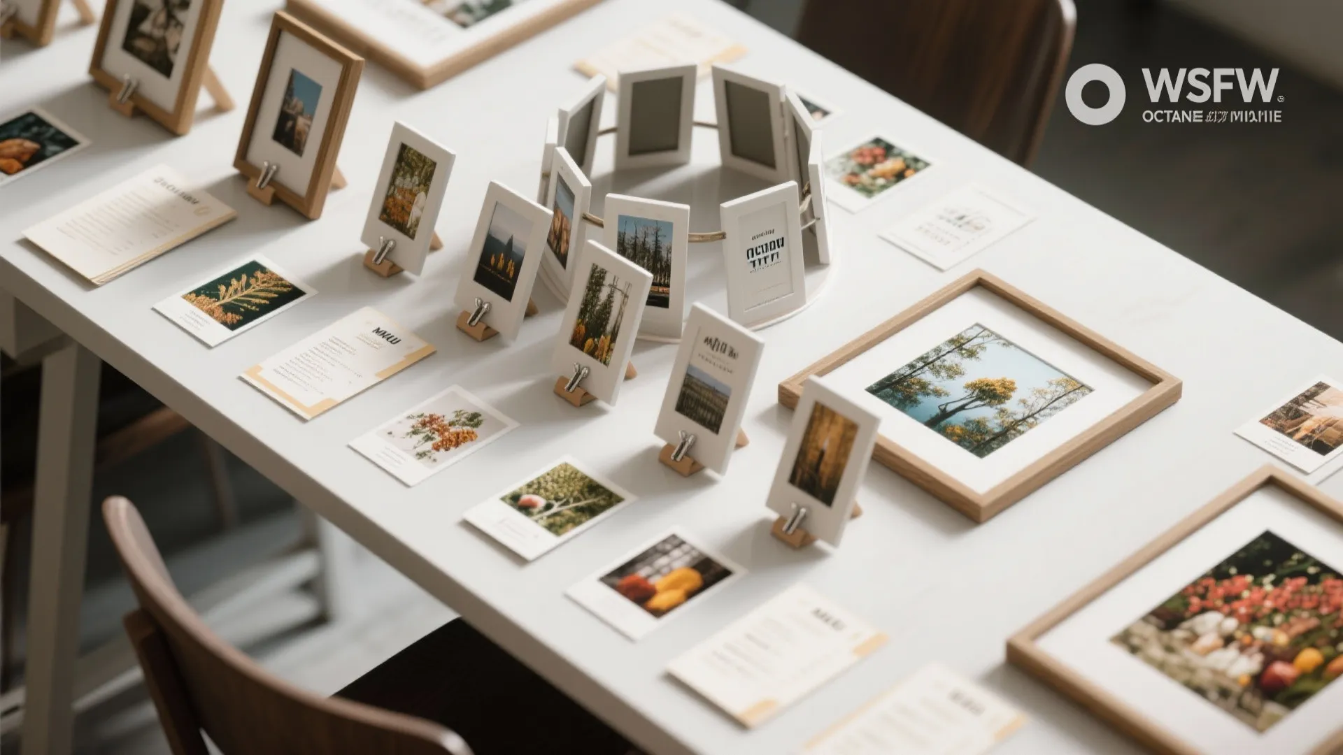 5. Rotating mini-gallery (seasonal or menu board style)