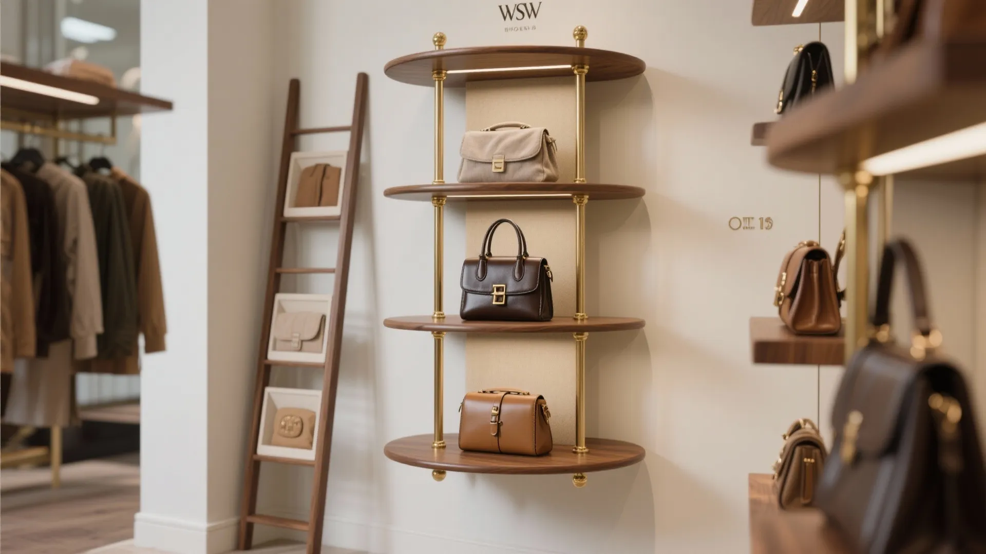 4. Rotating display shelf with removable inserts