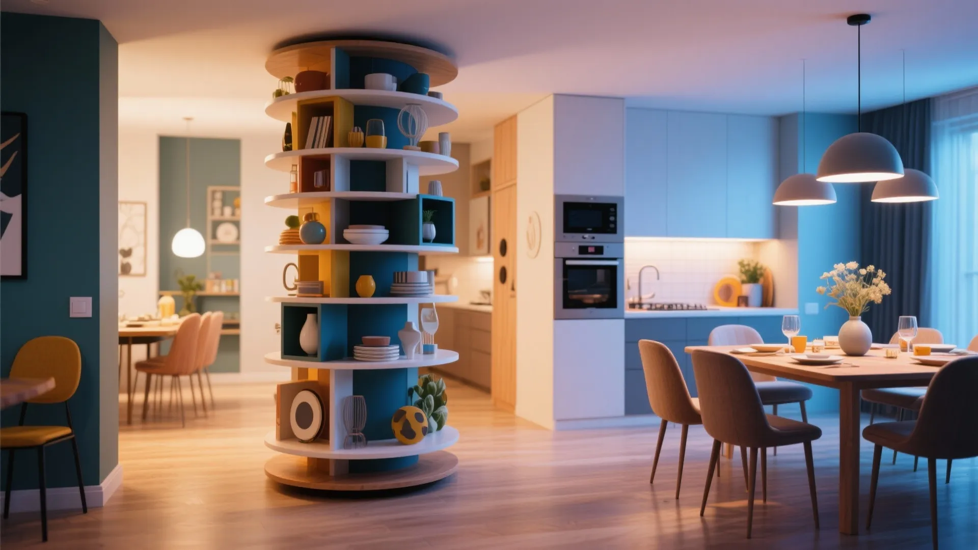 10. Rotating Shelf Unit