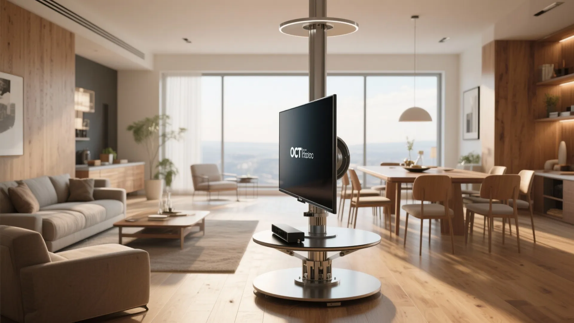 10. TV on a Rotating Stand