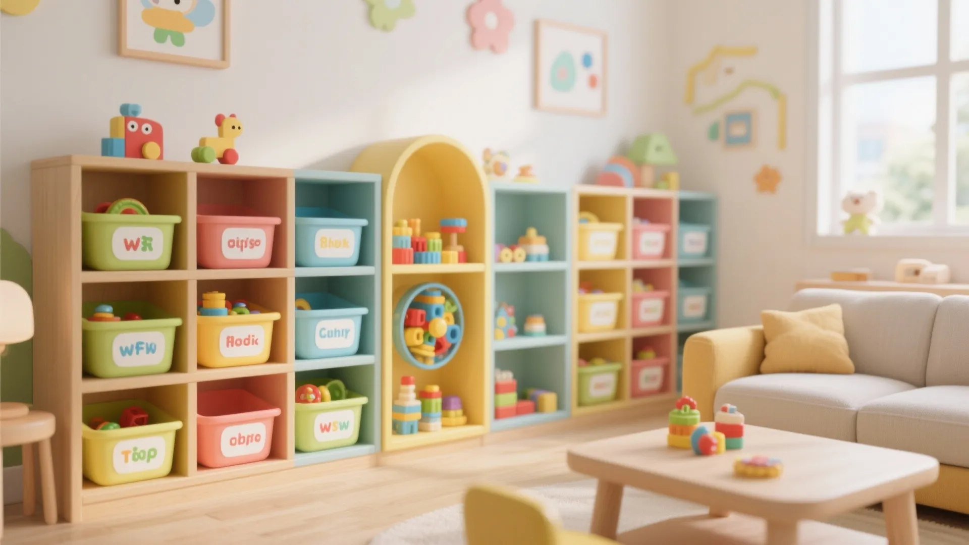 8. Rotating Toy Bins