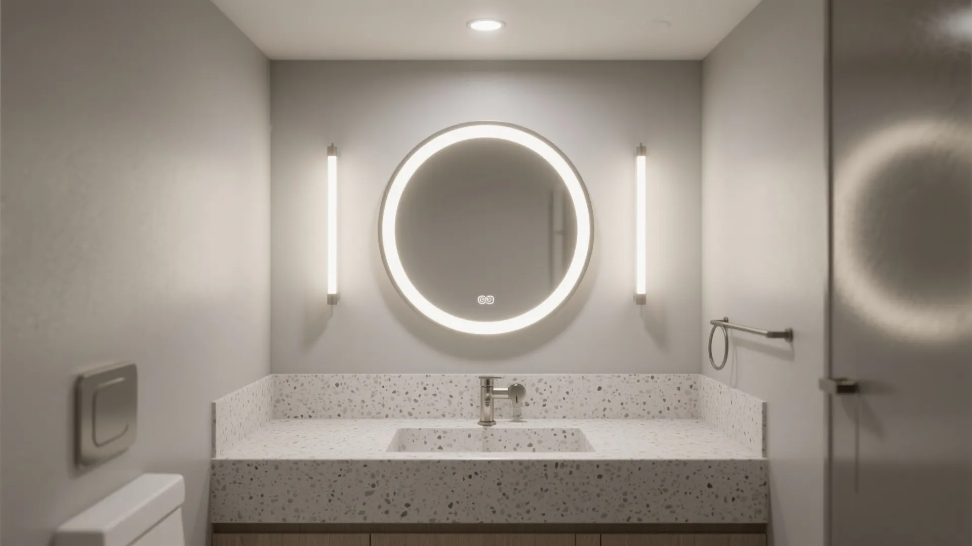 2) Backlit Mirrors for Soft, Even Illumination