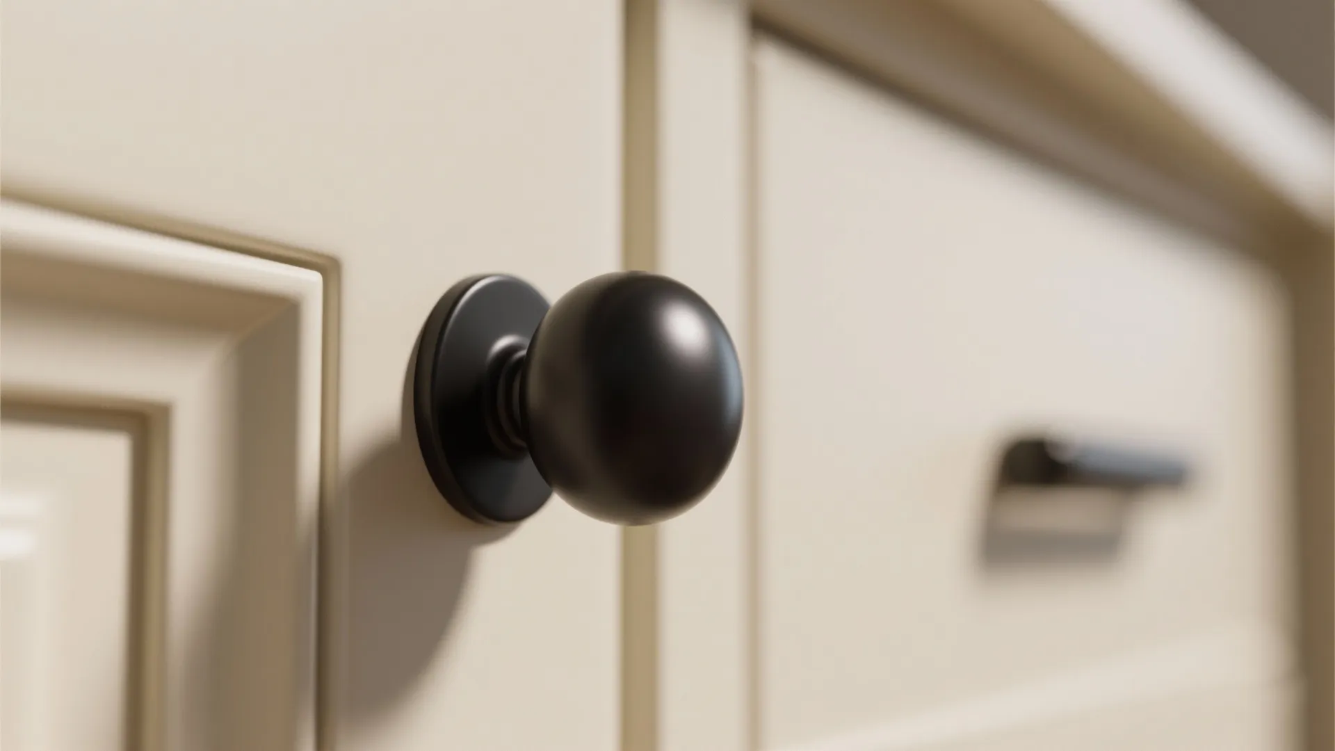 2. Round black knobs to add softness