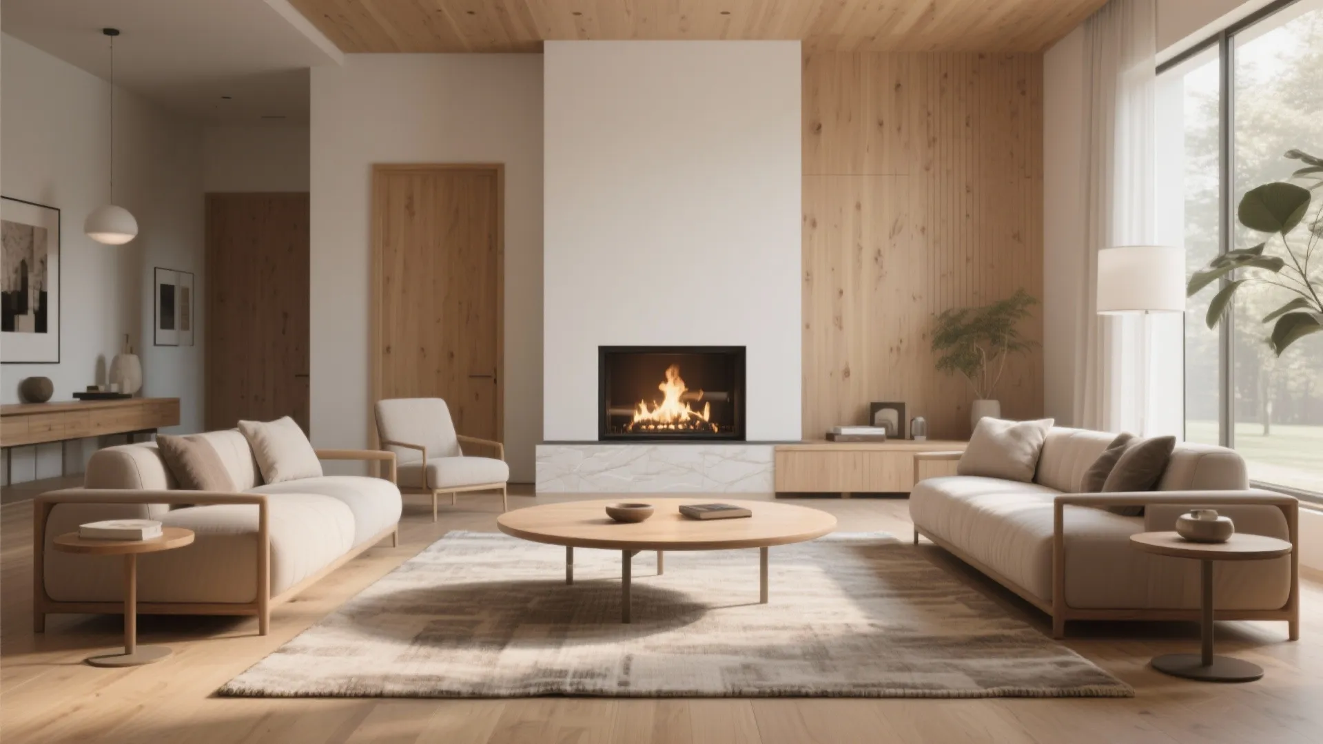 Round Coffee Table for Better Flow