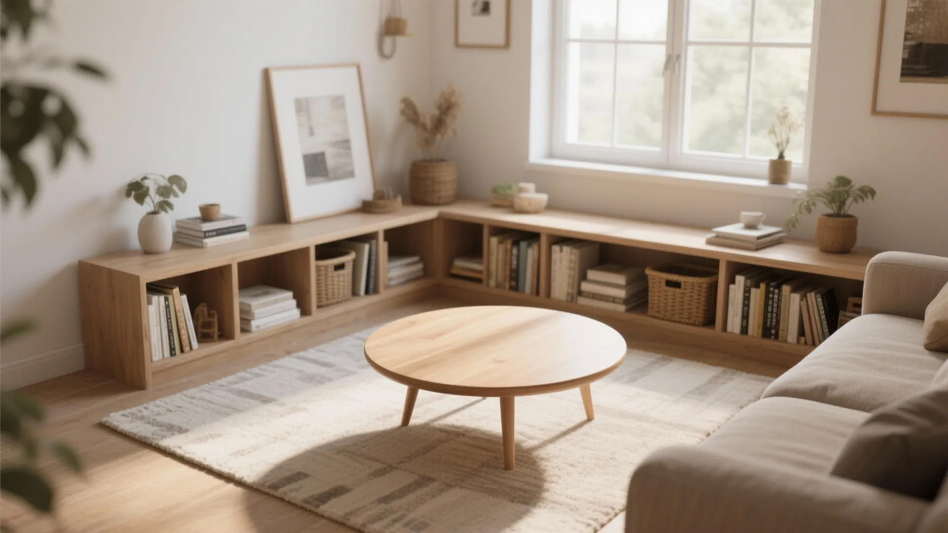 3. Use a Round Coffee Table