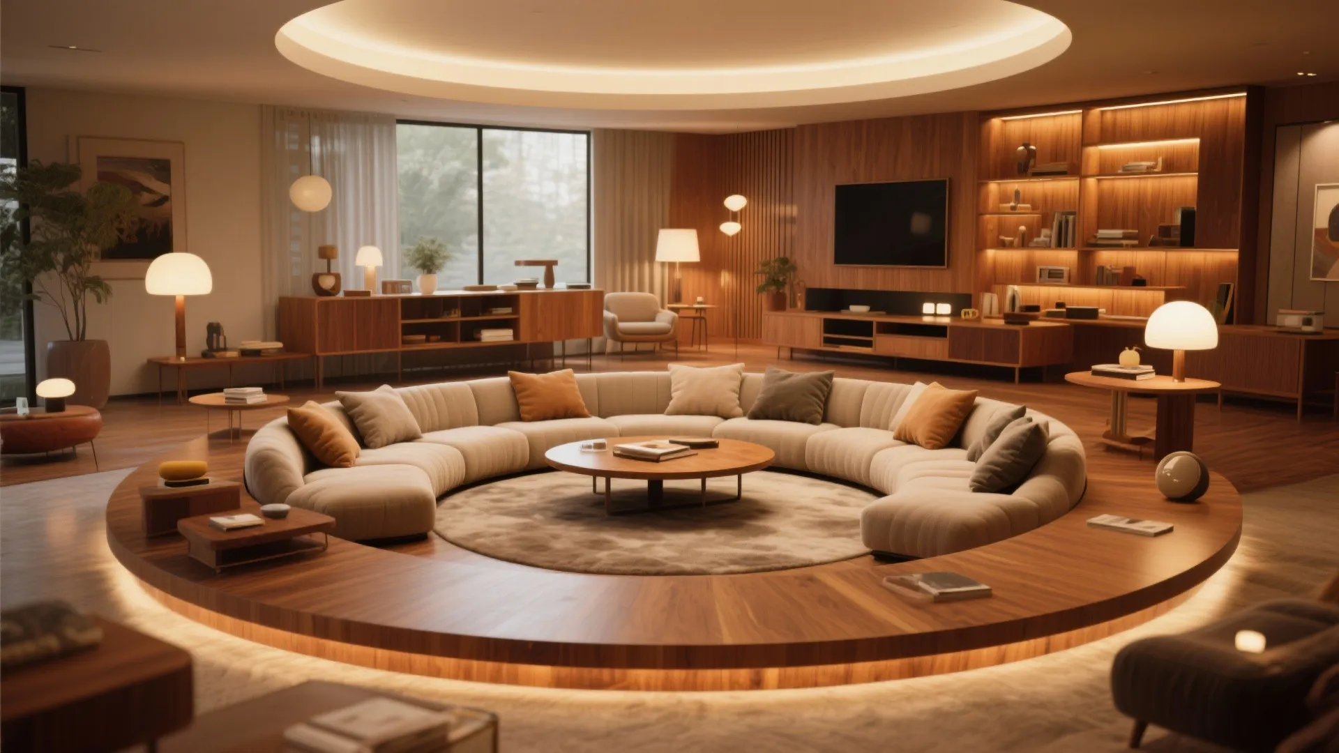9. Round Conversation Pit