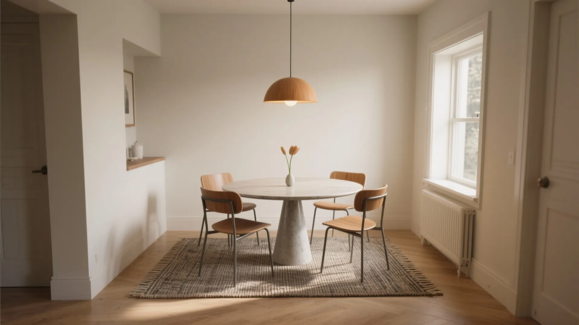 Round Small Dining Room Table: 5 Ideas: Creative, practical ways to make a round small dining room table work in tiny spaces