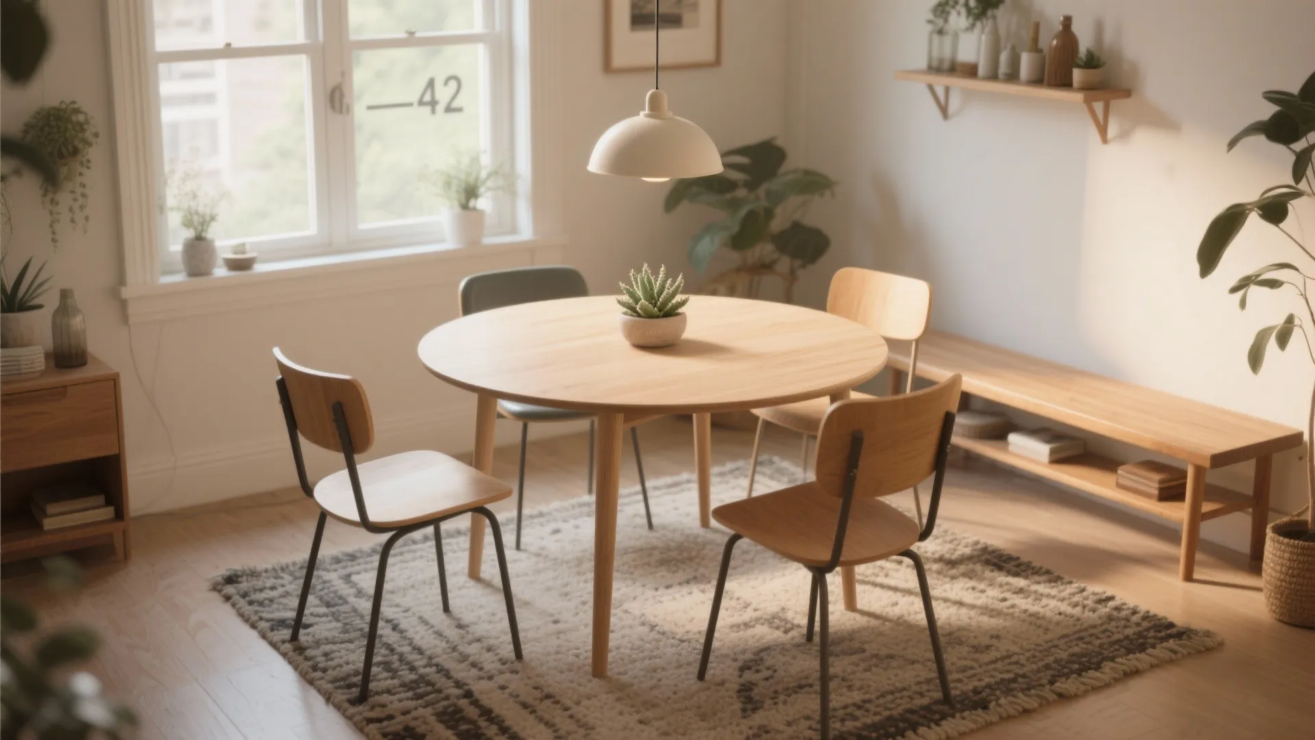Round Dining Table Ideas: 5 Small-Space Inspirations: Creative layouts and tips for a round dining room table with 4 chairs to maximize style and function
