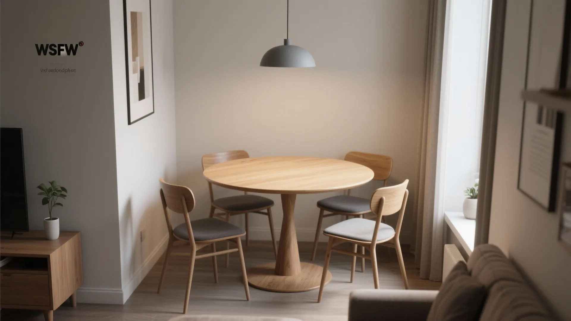 Idea 1: Go round for the dining table
