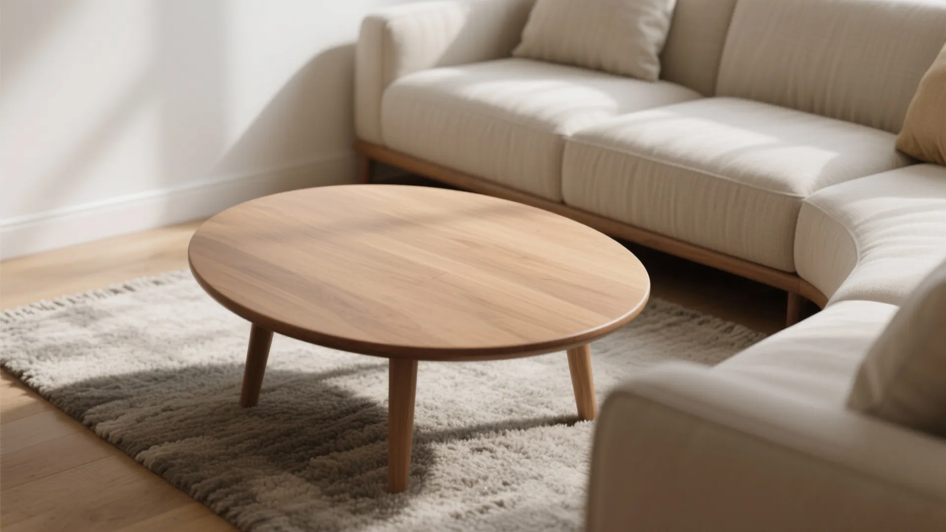 Soft edges and smart clearances: round tables, curved corners