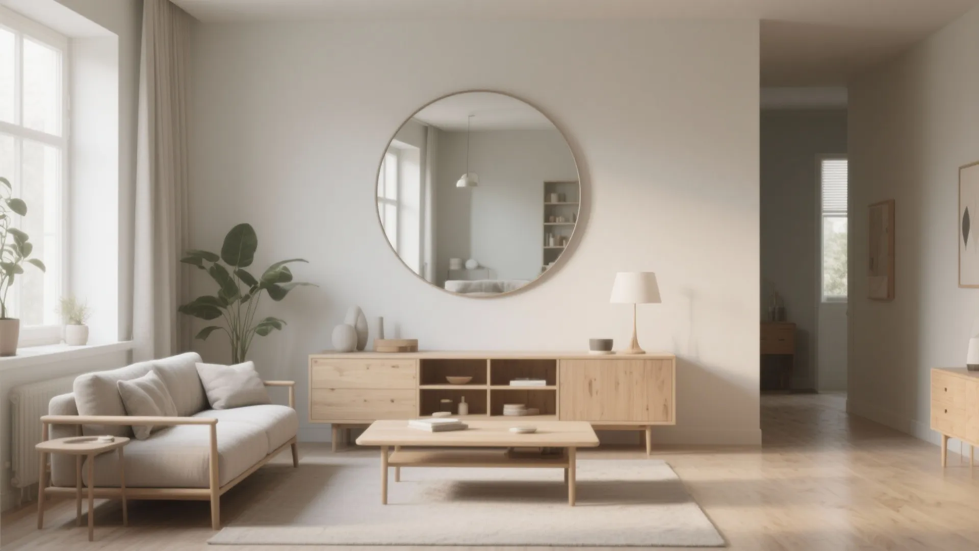 6. Round Frameless Mirror