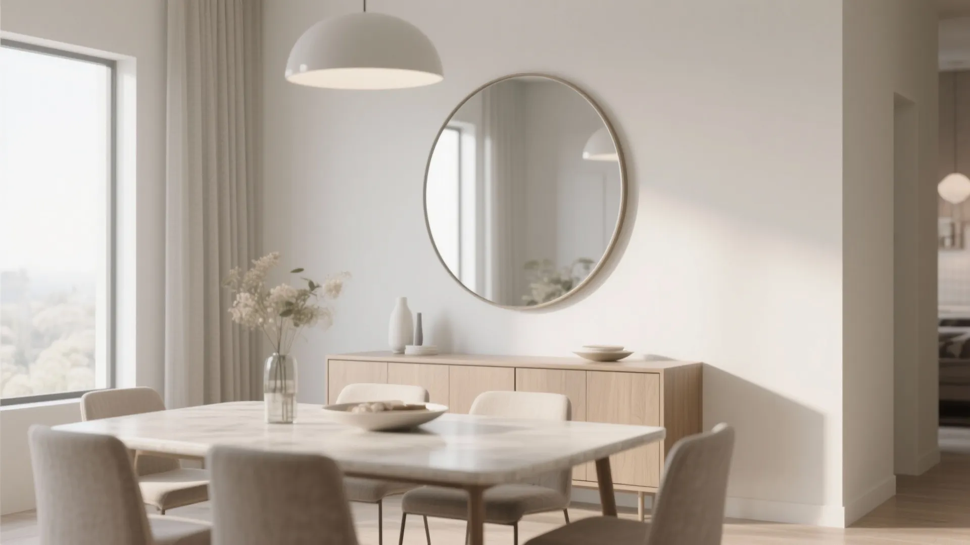 5. Round Mirror as a Soft Focal Point