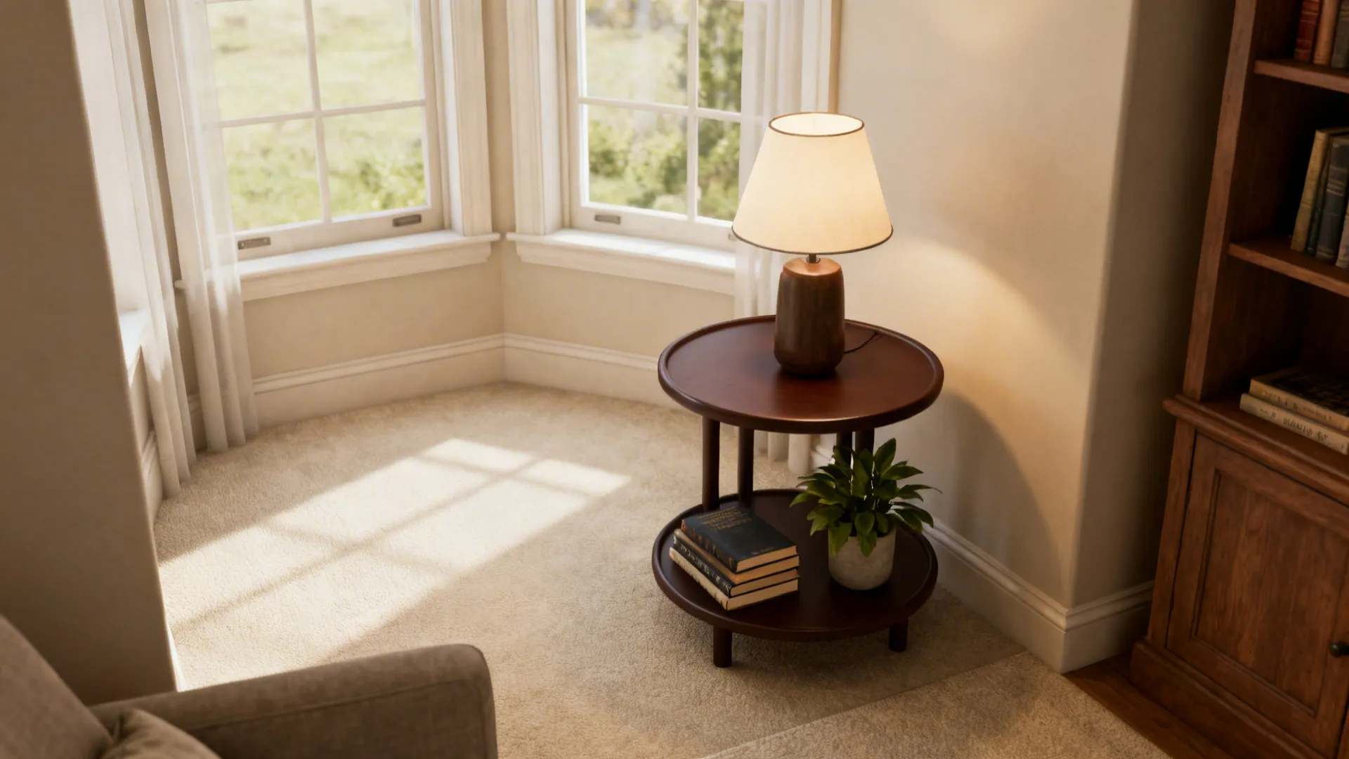5. Multi-tier round end table