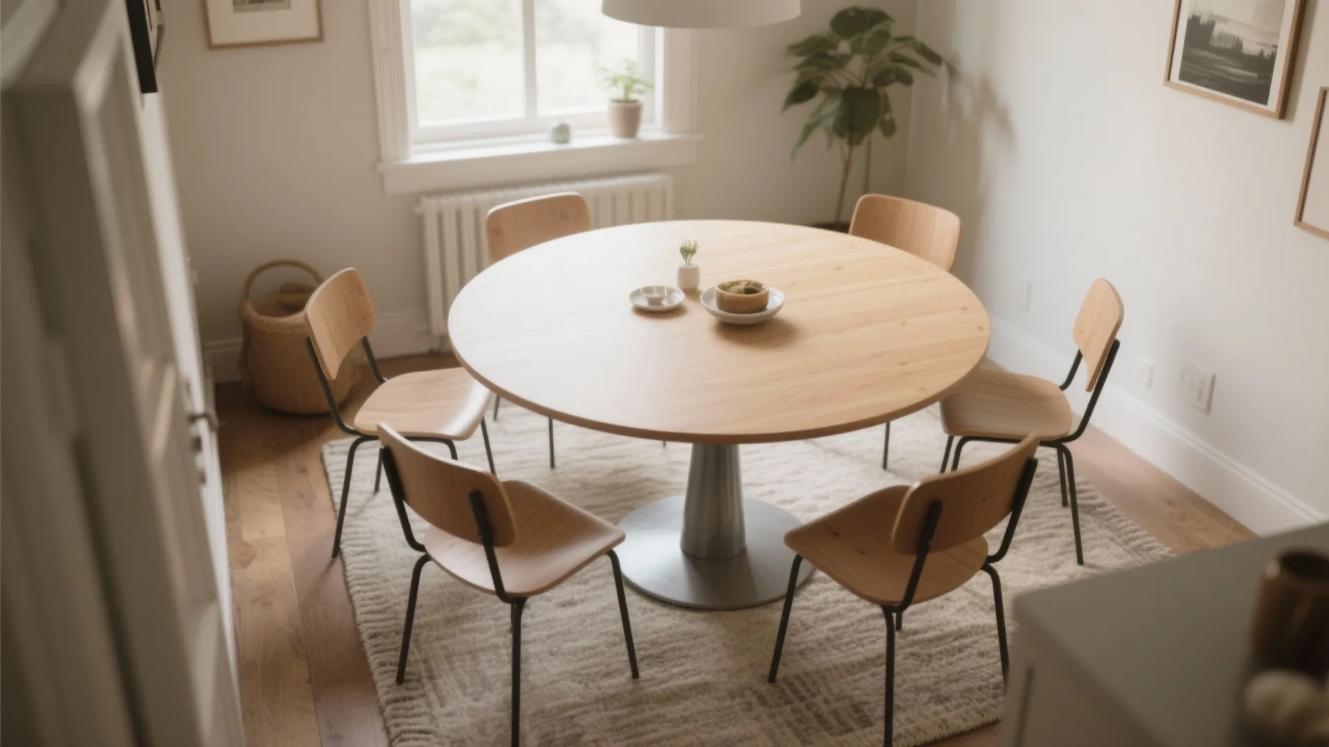 2. Round pedestal table