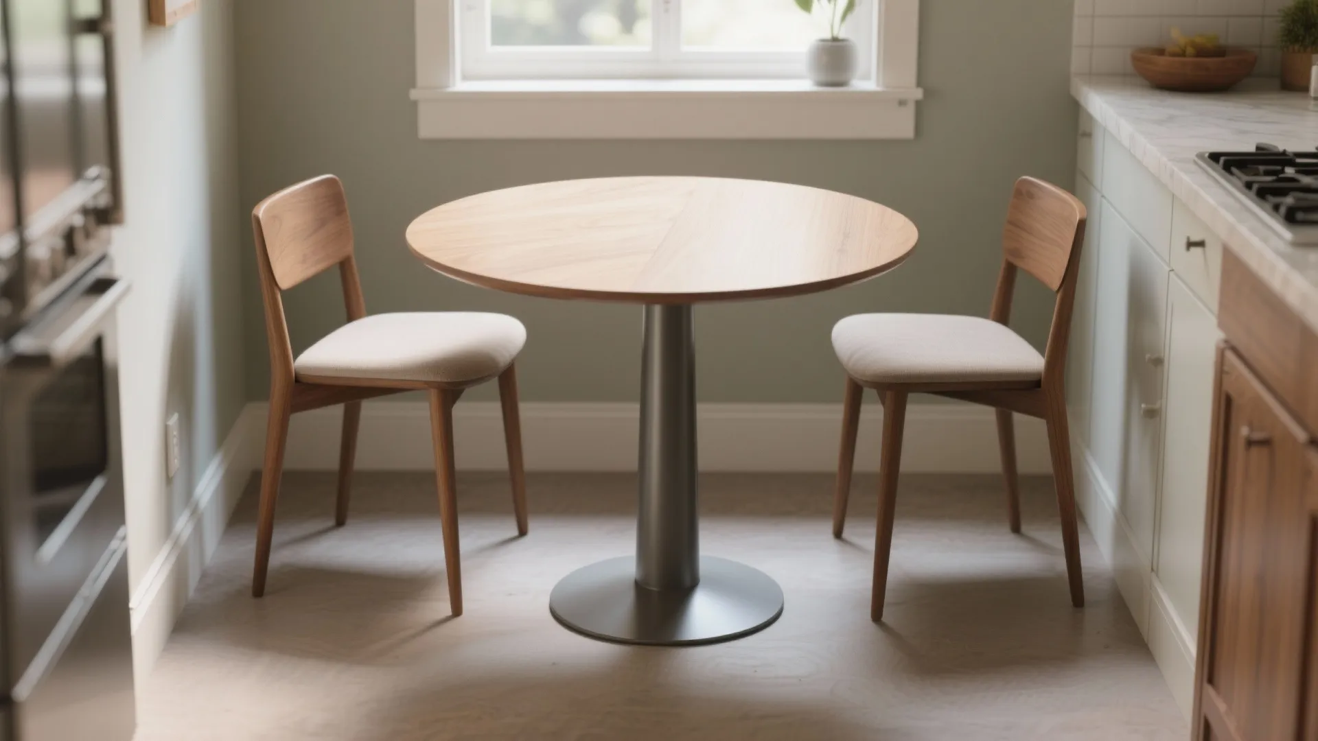 Idea 2: Compact Round Pedestal Set