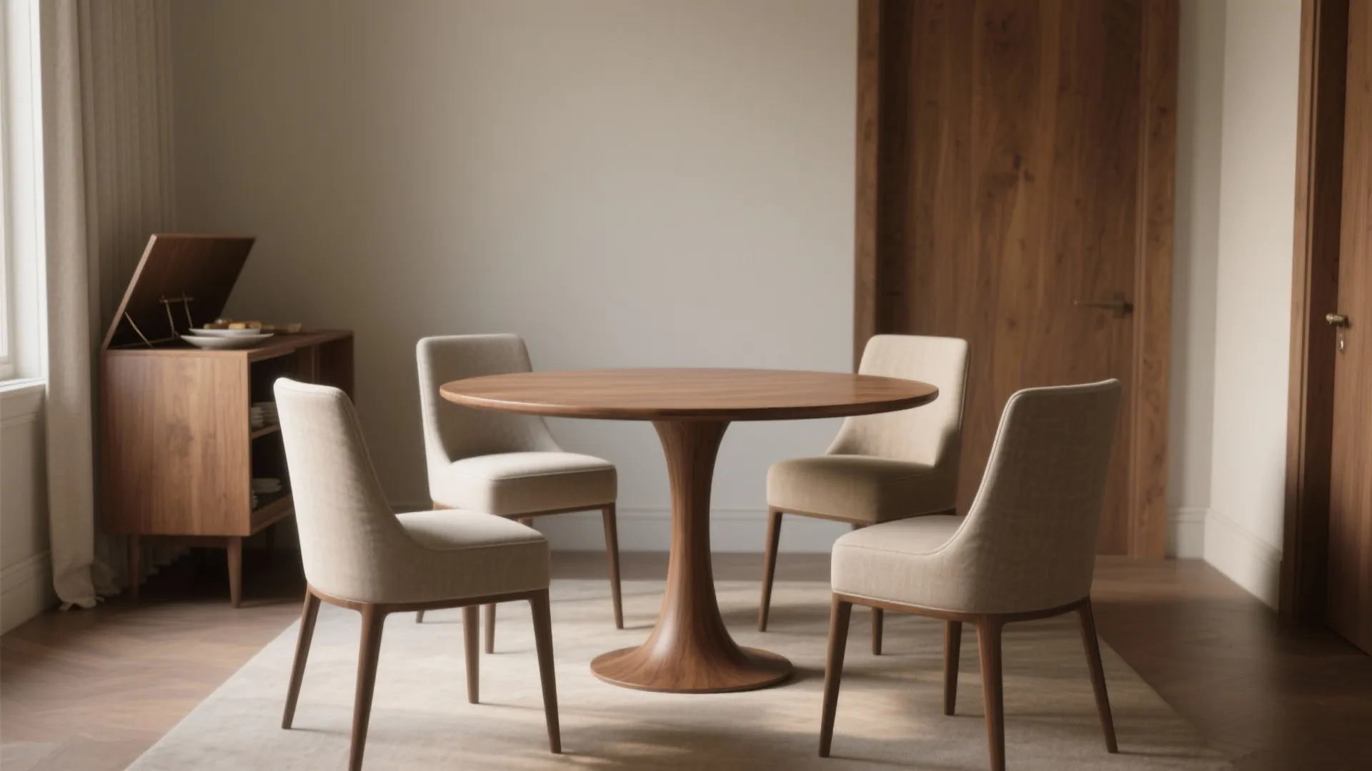 1. Embrace a Pedestal or Round Table