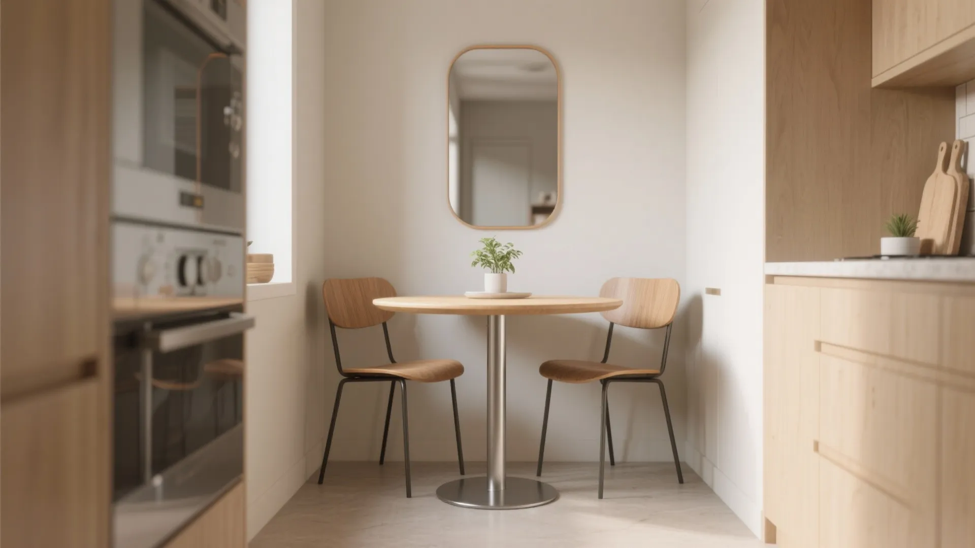 3. Round pedestal table for flow