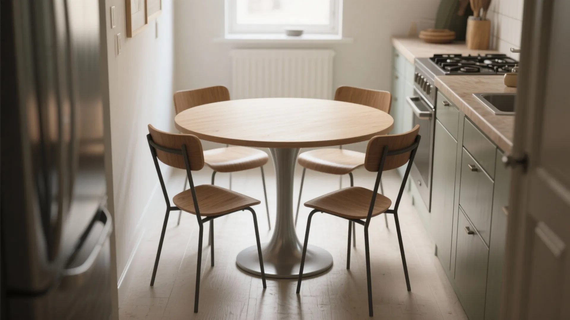 4. Round Pedestal Table for Flow