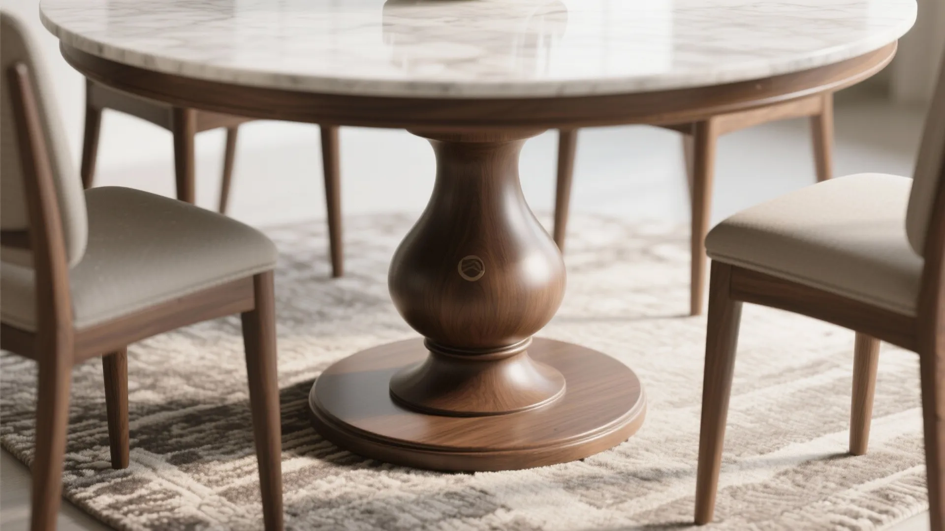 Round Pedestal Tables for Tight Clearances