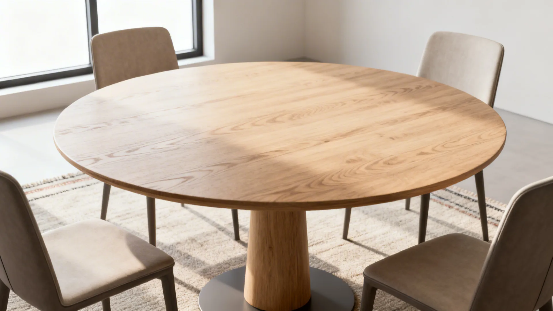 1. Round pedestal table