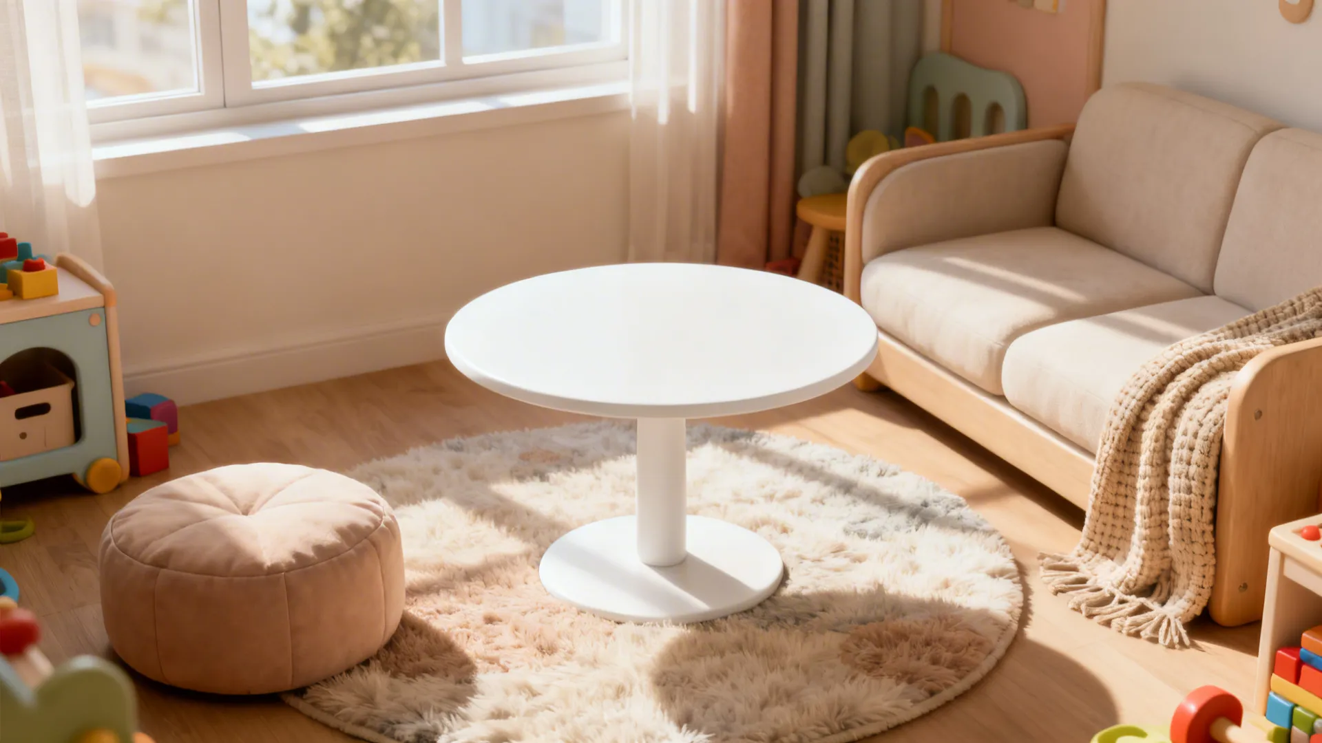 4. Round pedestal table