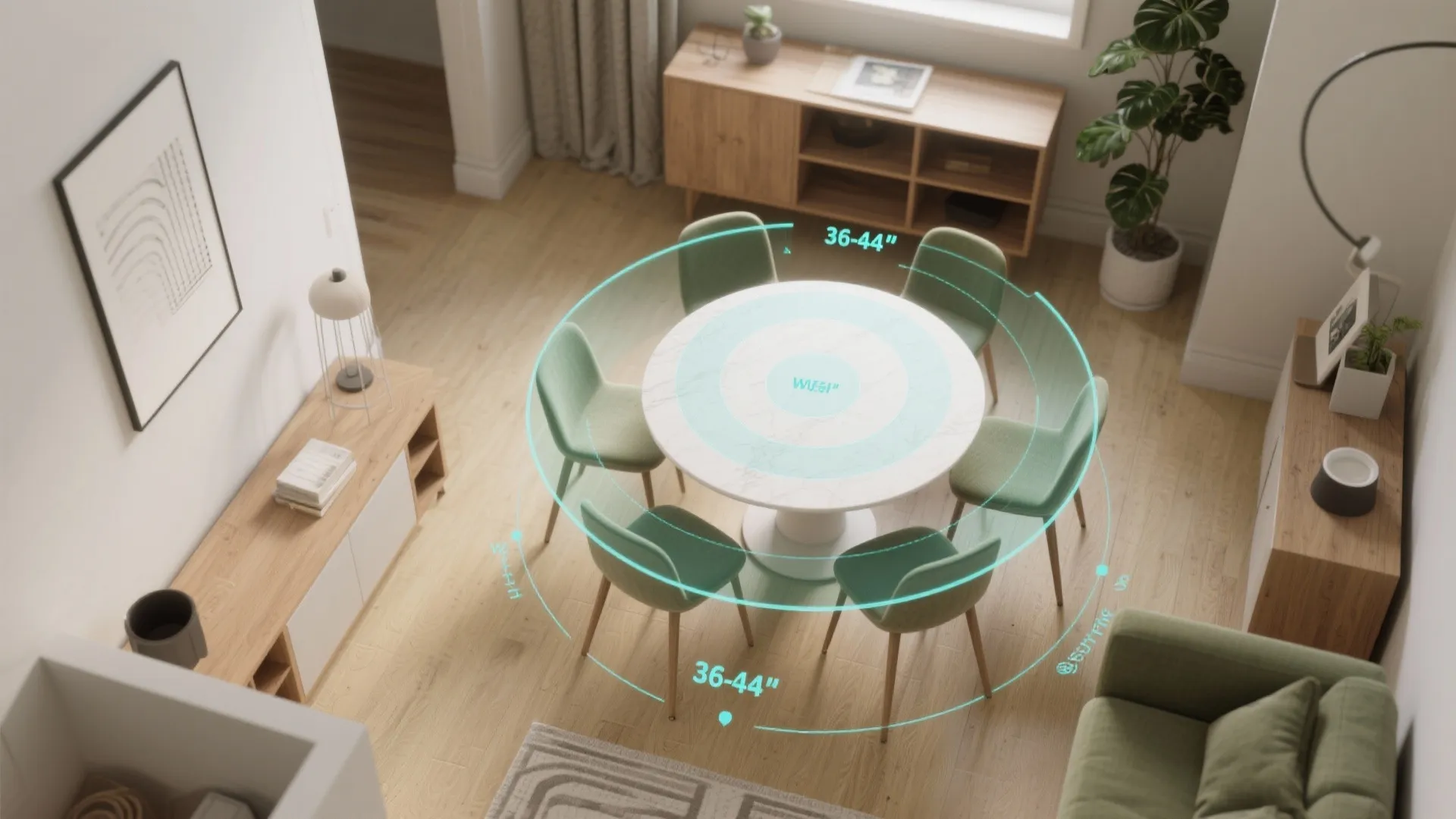 3. Round Pedestal Tables for Flow