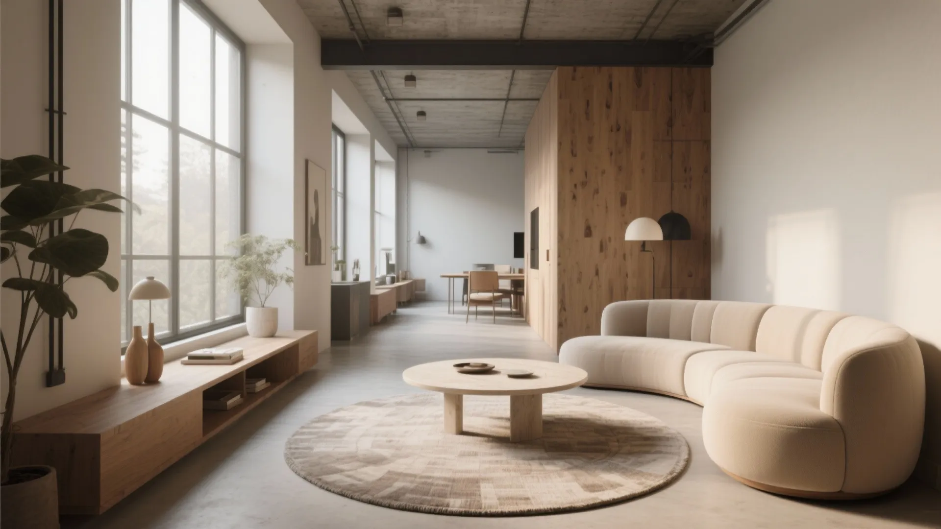 5. Round Rugs and Unexpected Shapes for Flow