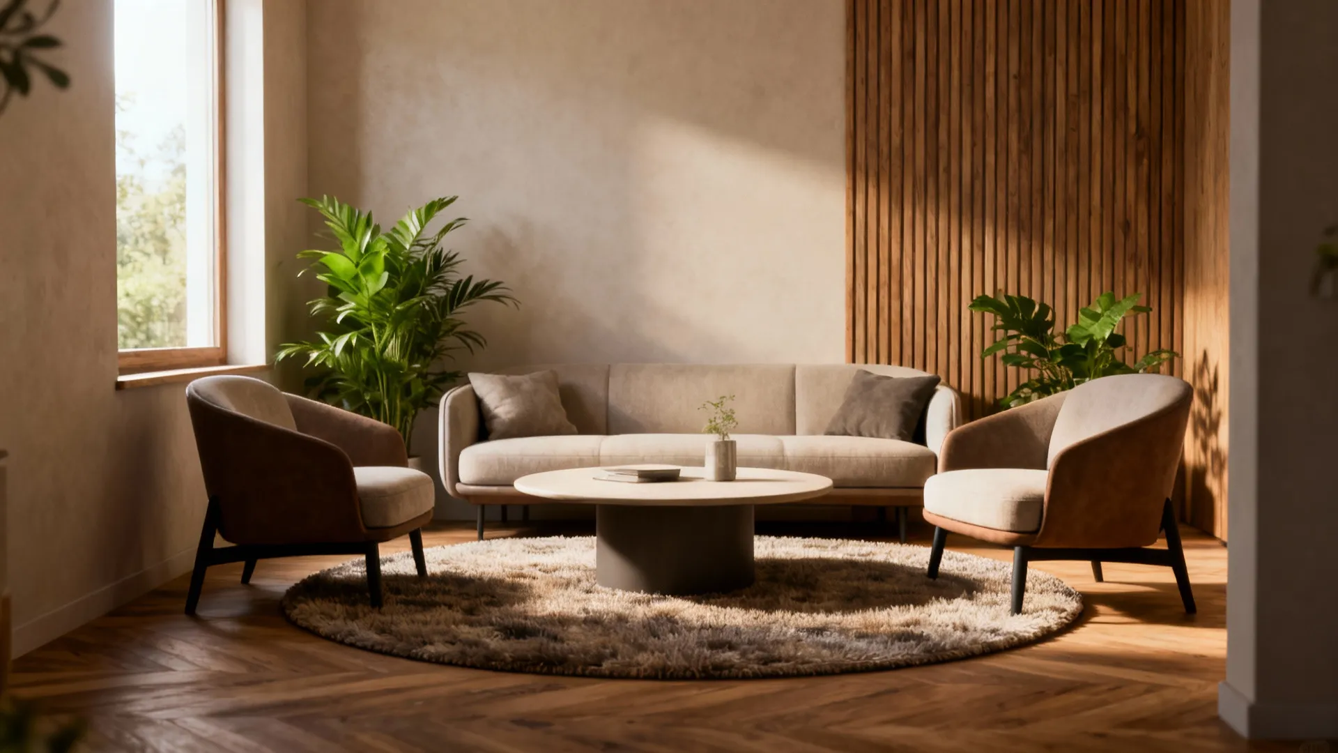 Round Rug Placement: 5 Living Room Ideas