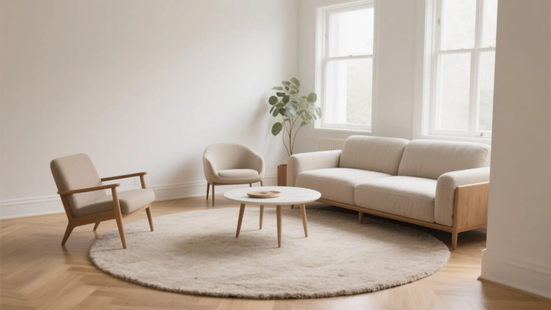 Round or Oval Rugs: Softer Flow in Tight Rooms