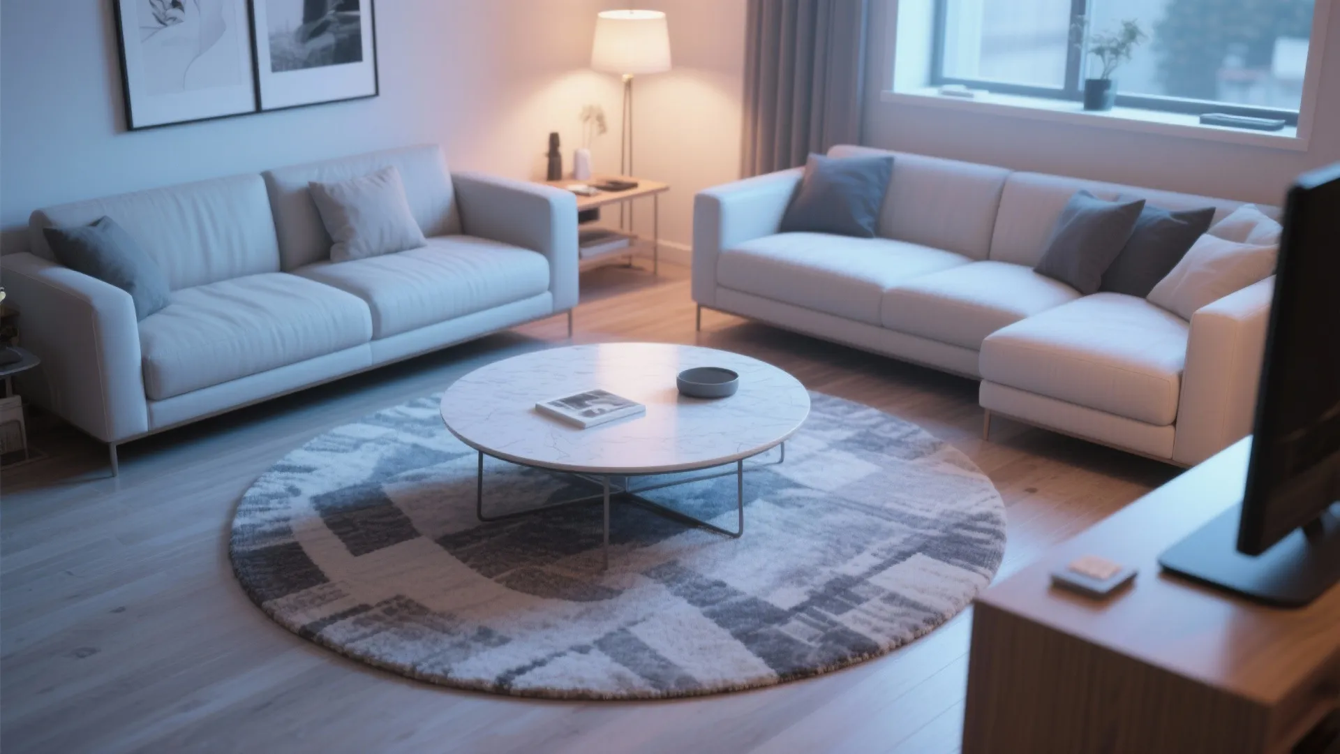 4. Round Rugs for Soft Flow