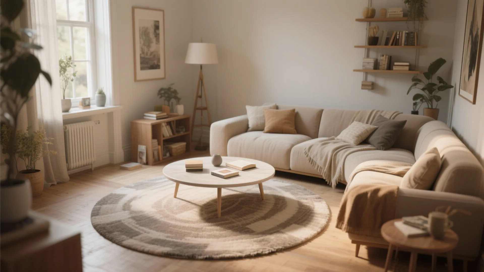 Round Rugs for Softer Flow