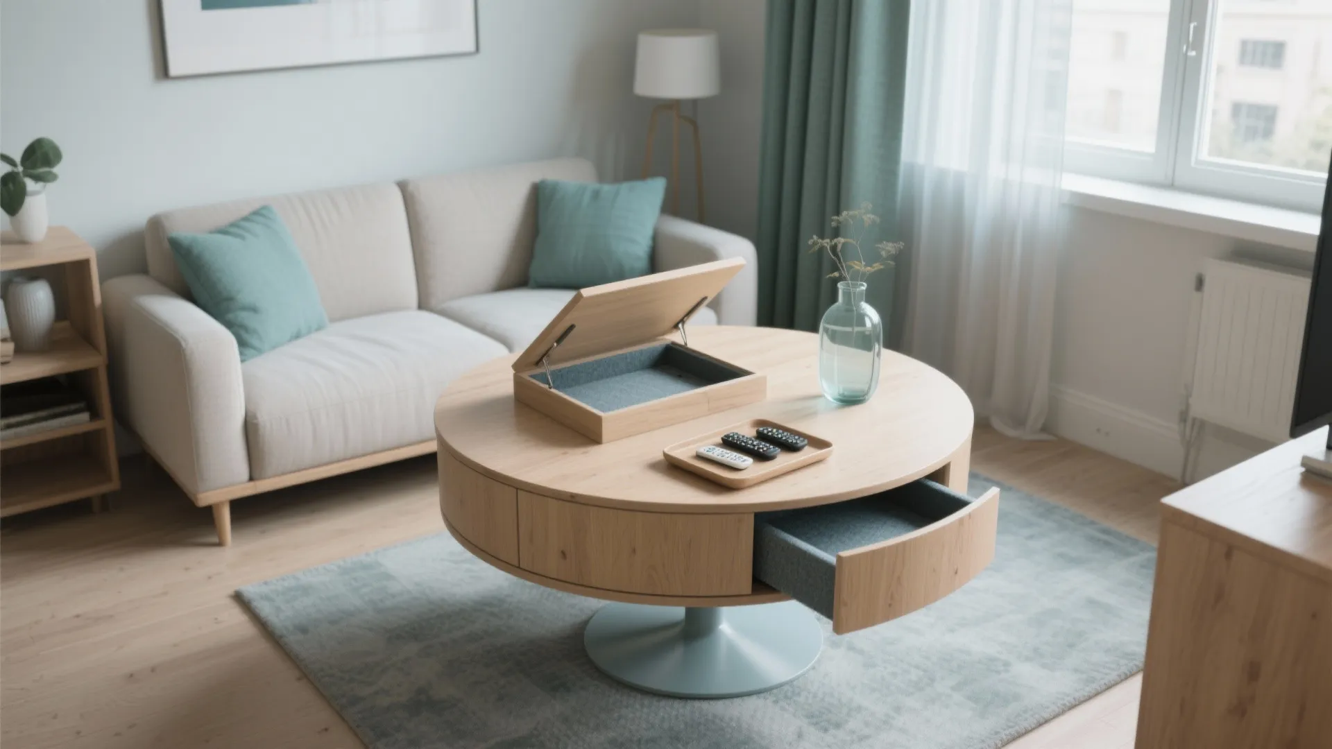 Small Round Storage Coffee Table Ideas for Compact Spaces: 1 Minute to Spot the Best Small Round Storage Coffee Table for Your Home