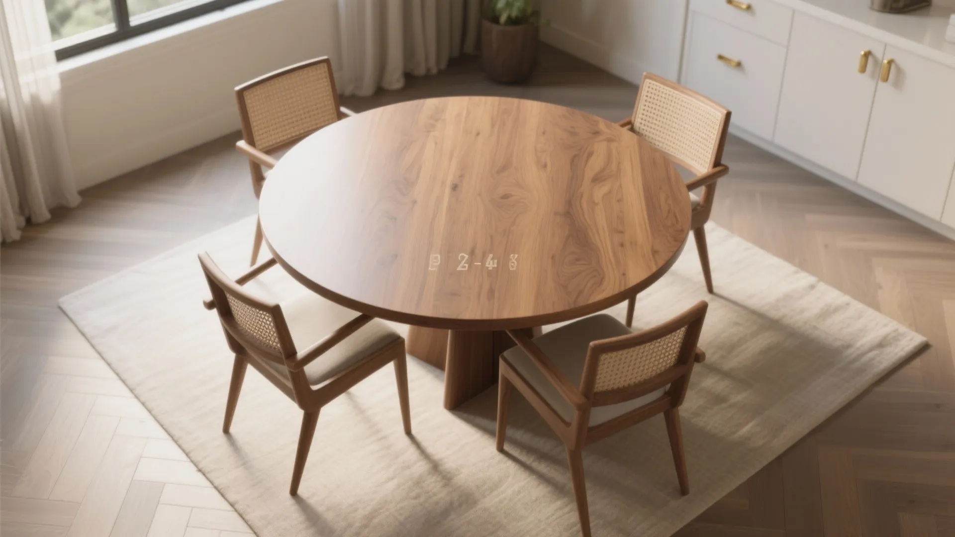 1. Choose a round or oval table for flow