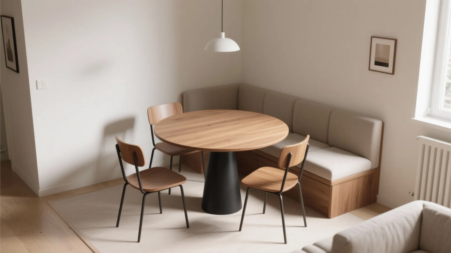 Compact Round Tables for Better Circulation