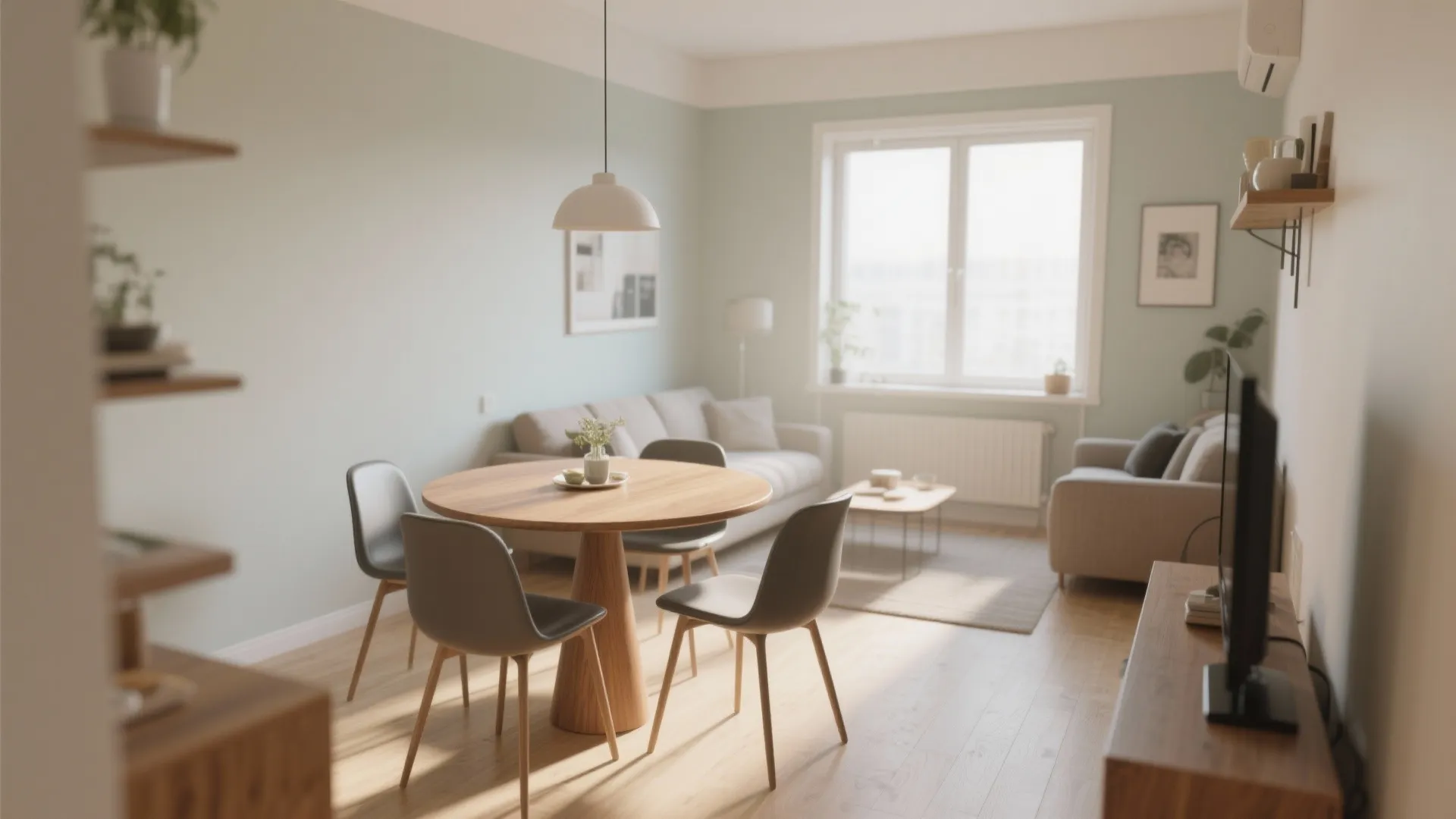 4. Round Dining Table for Better Flow