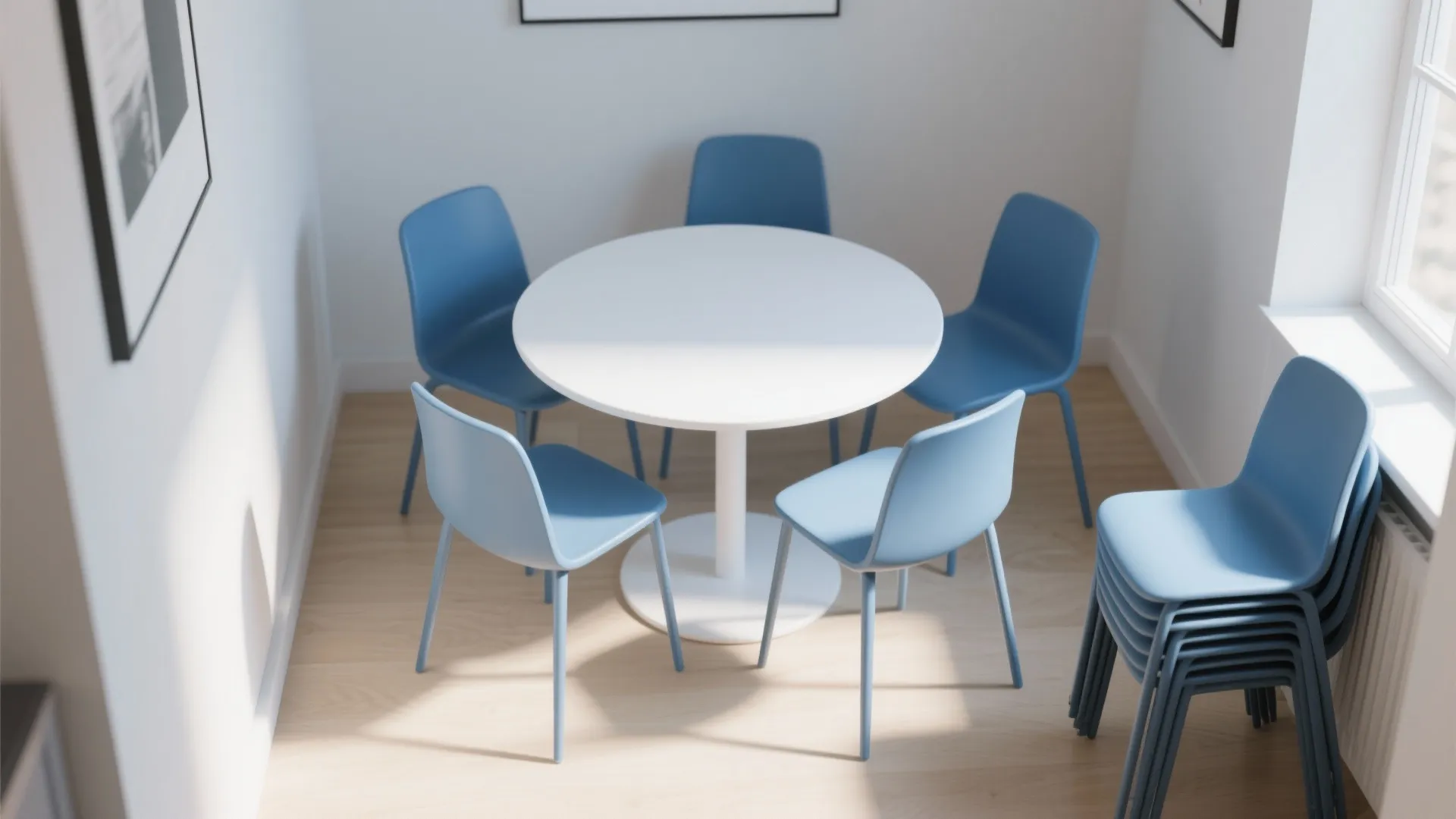 3. Choose a round table to improve flow